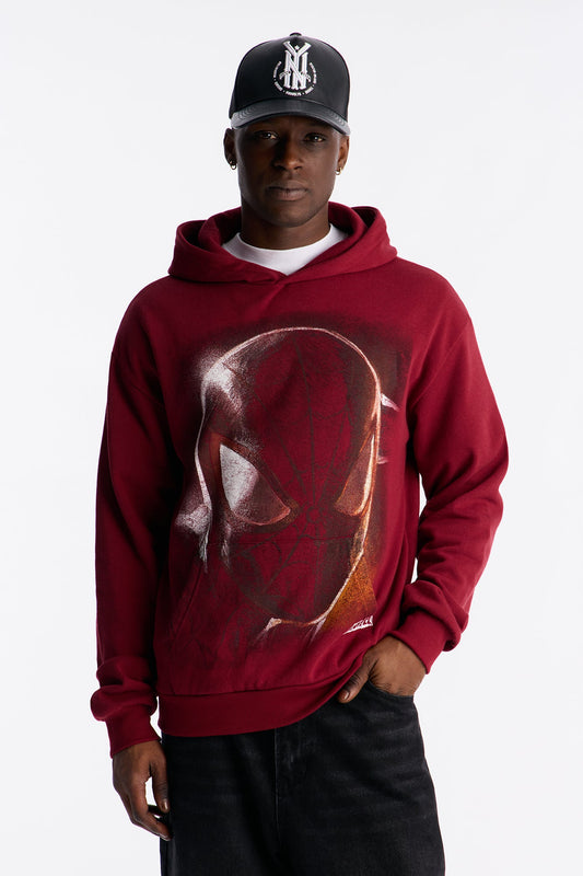 Marvel Spiderman Be Greater Hoodie - Burgundy