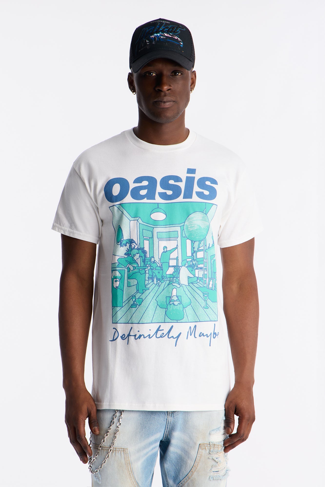 Oasis Definitely Maybe Short Sleeve Tee - White