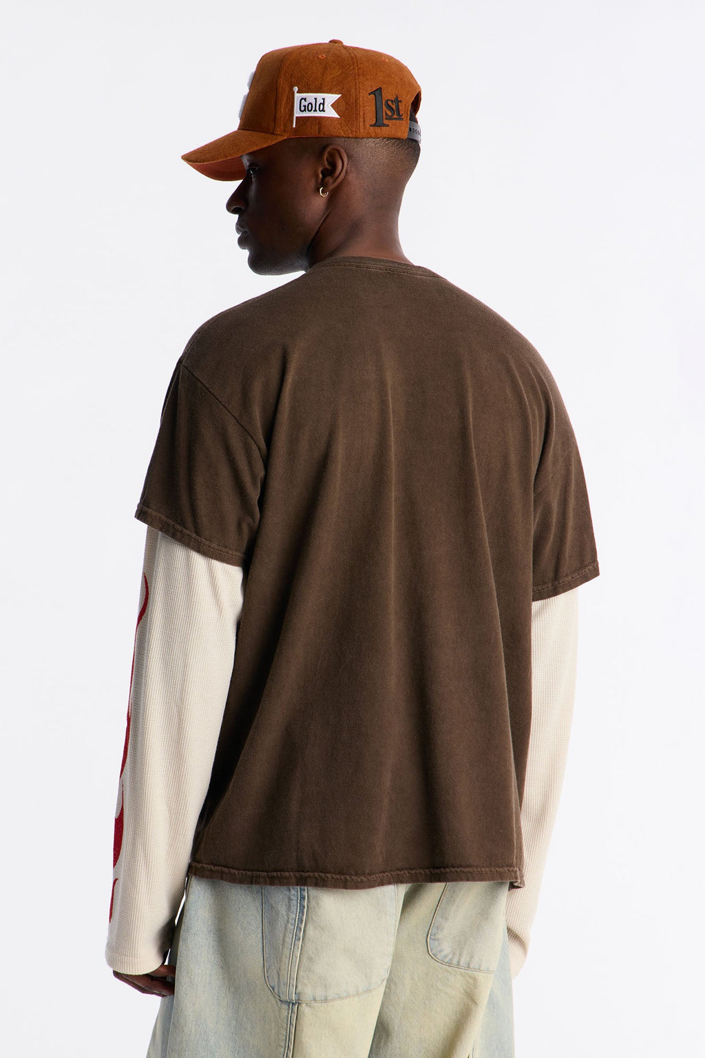 Brooklyn Racing 2fer Long Sleeve Tee - Chocolate