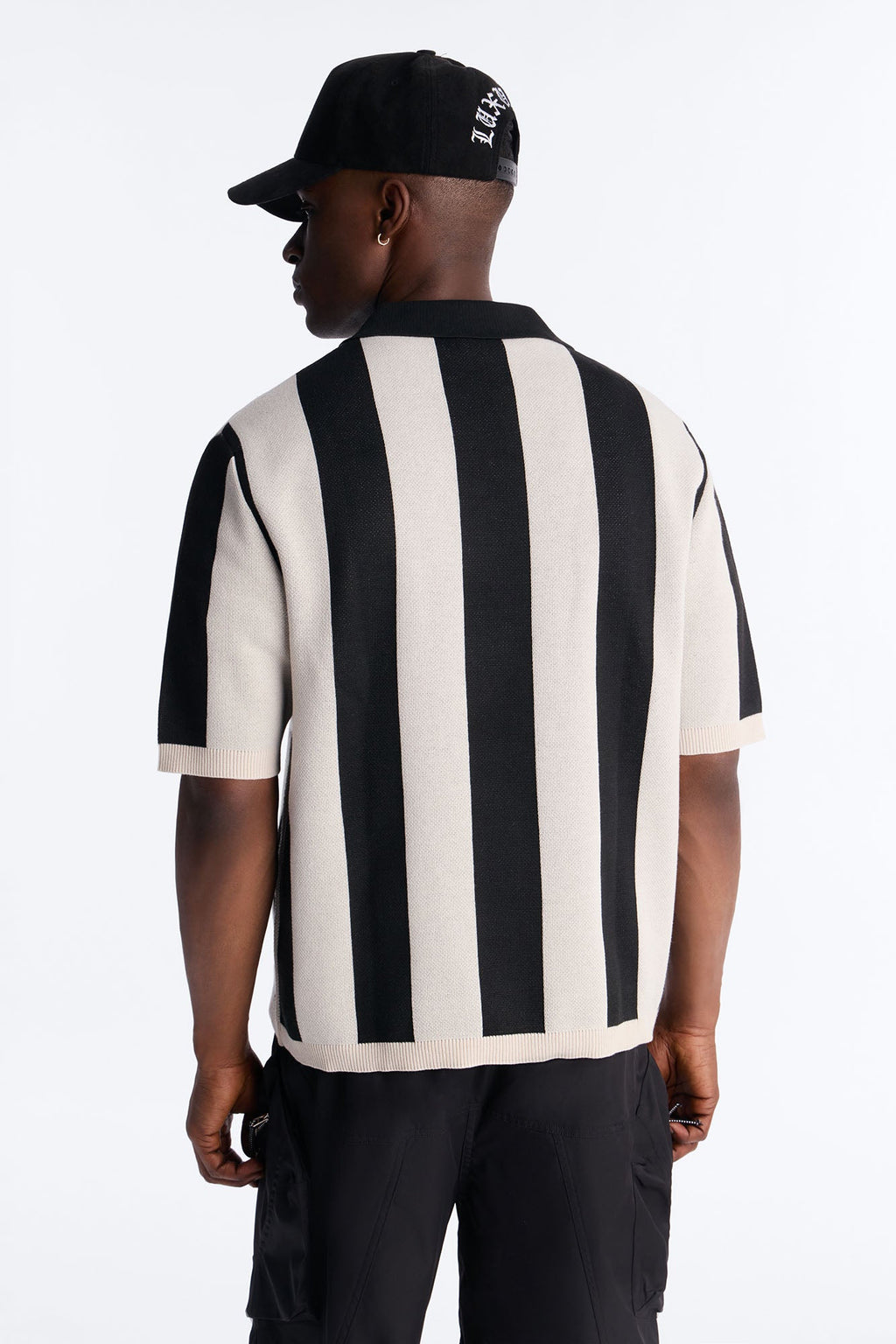 Apex United Johnny Collar Knit Top - Black/combo