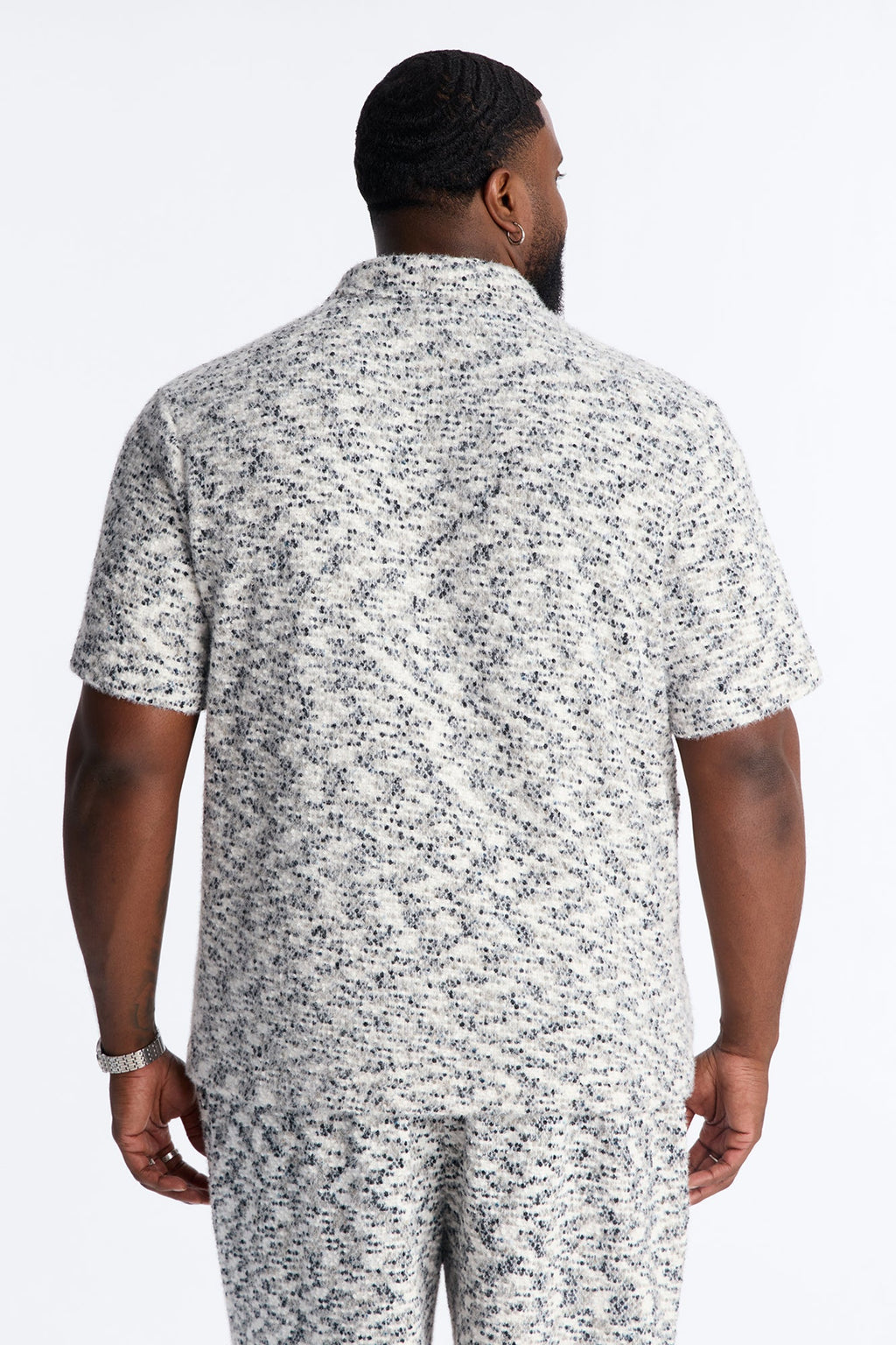 Montecito Textured Button Up Shirt - Black