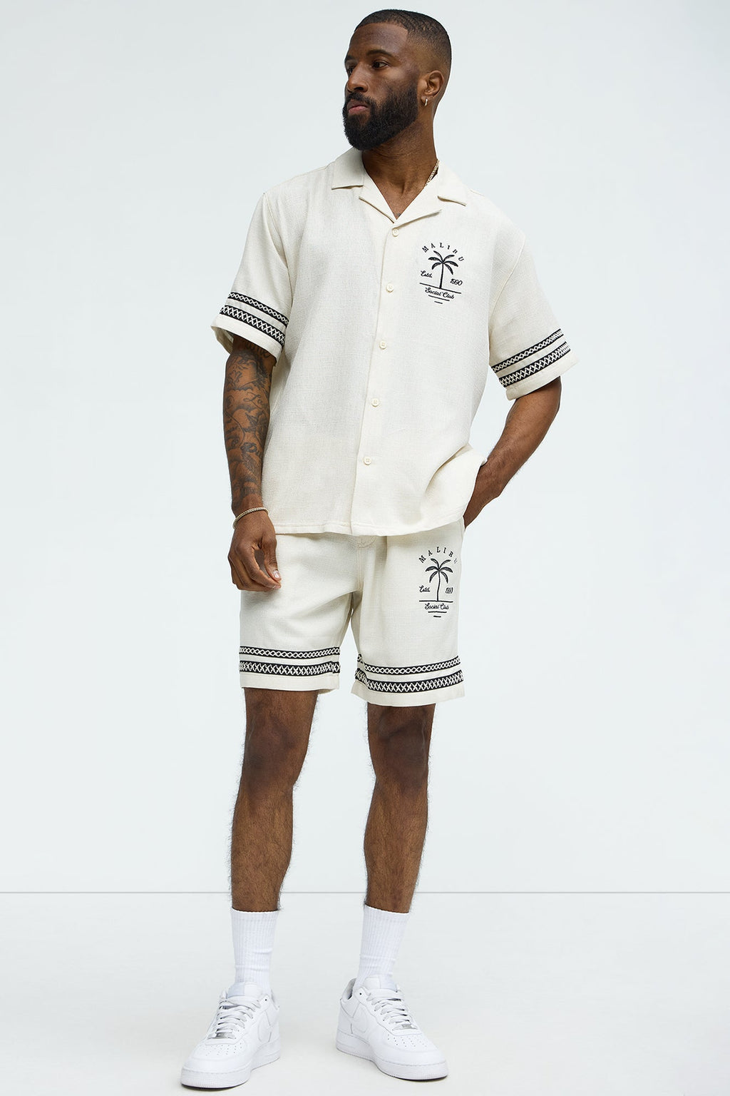 Zephyr Relaxed Shorts - Off White