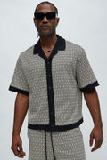 Rushmore Knit Shirt - Black/combo