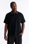 Roses Are Red Polo Short Sleeve Polo - Black
