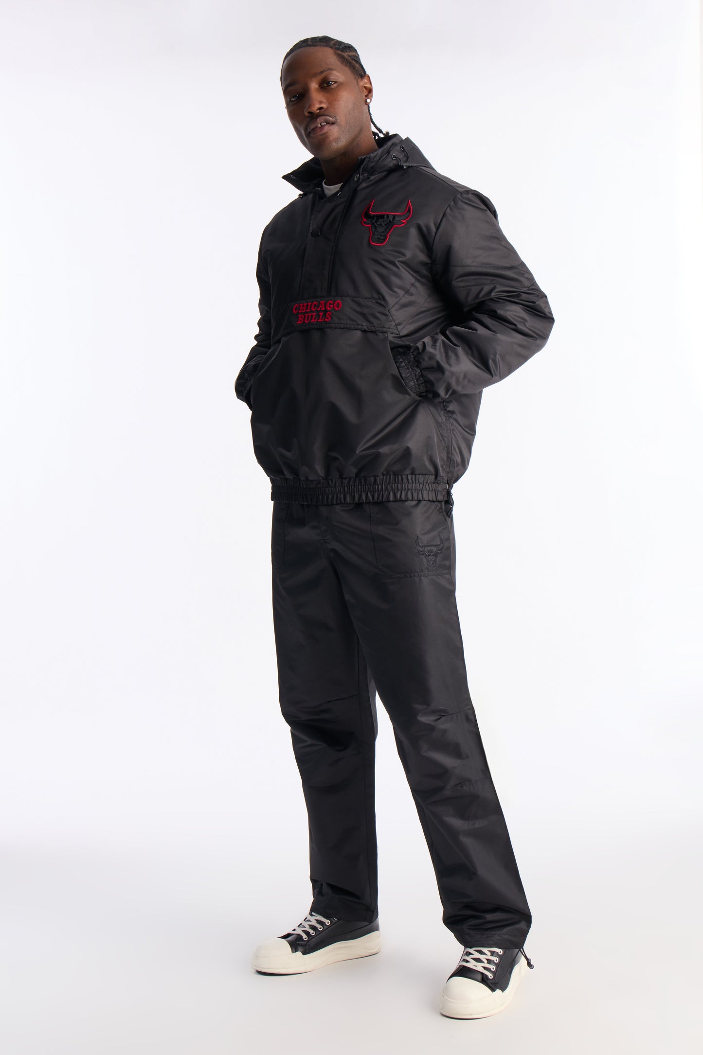 Bulls Black Out Jacket - Black