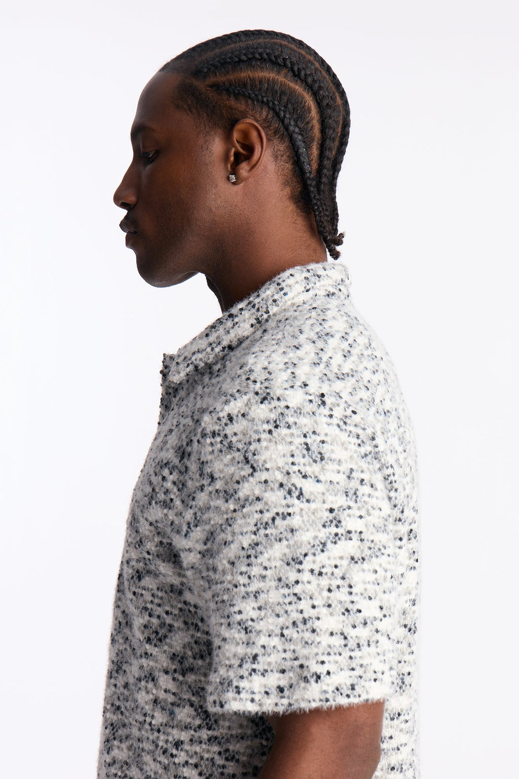 Montecito Textured Button Up Shirt - Black