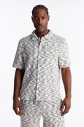 Montecito Textured Button Up Shirt - Black