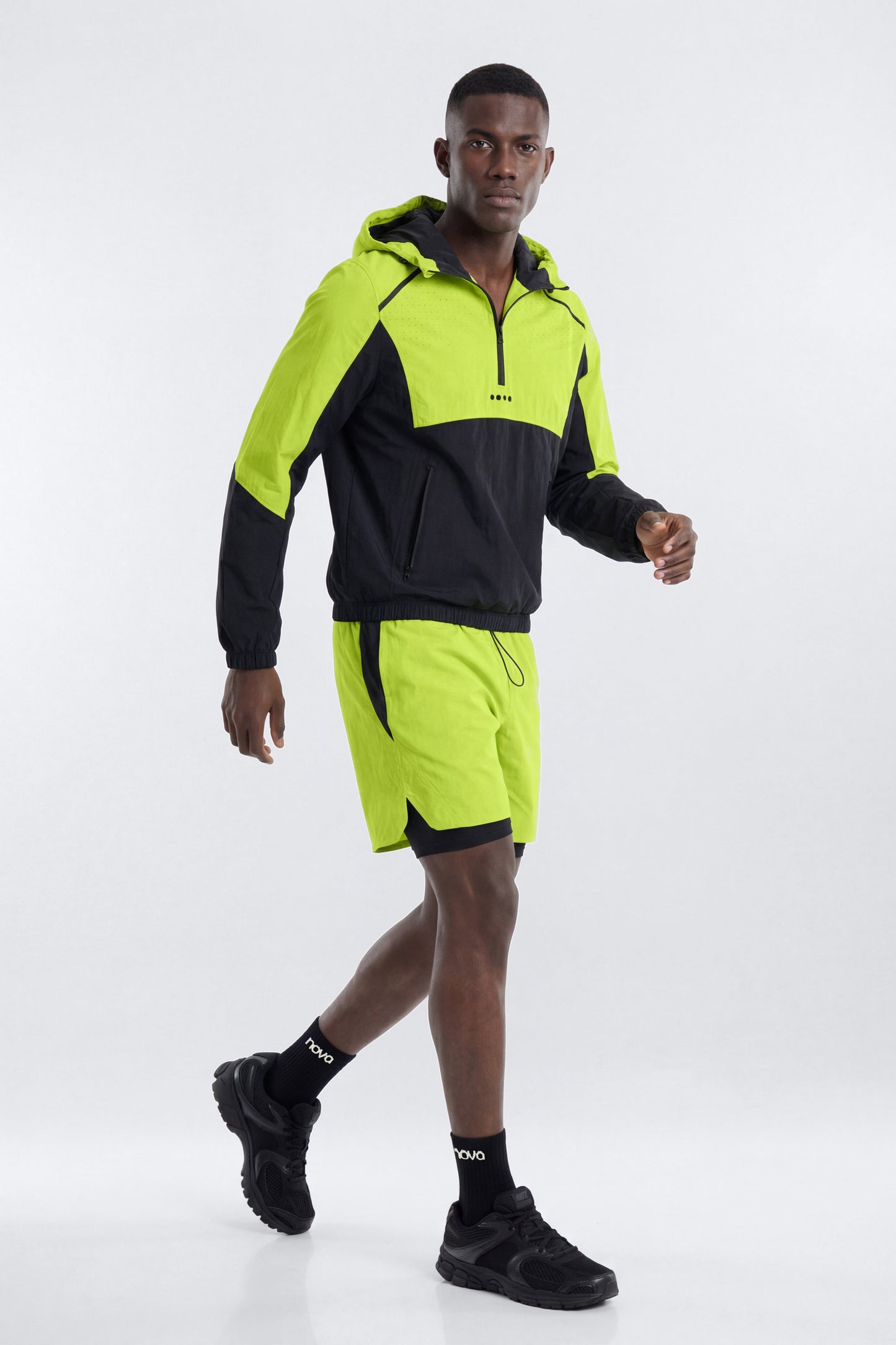 ProRipStop 7″ Built In Compression Shorts - Neon Yellow