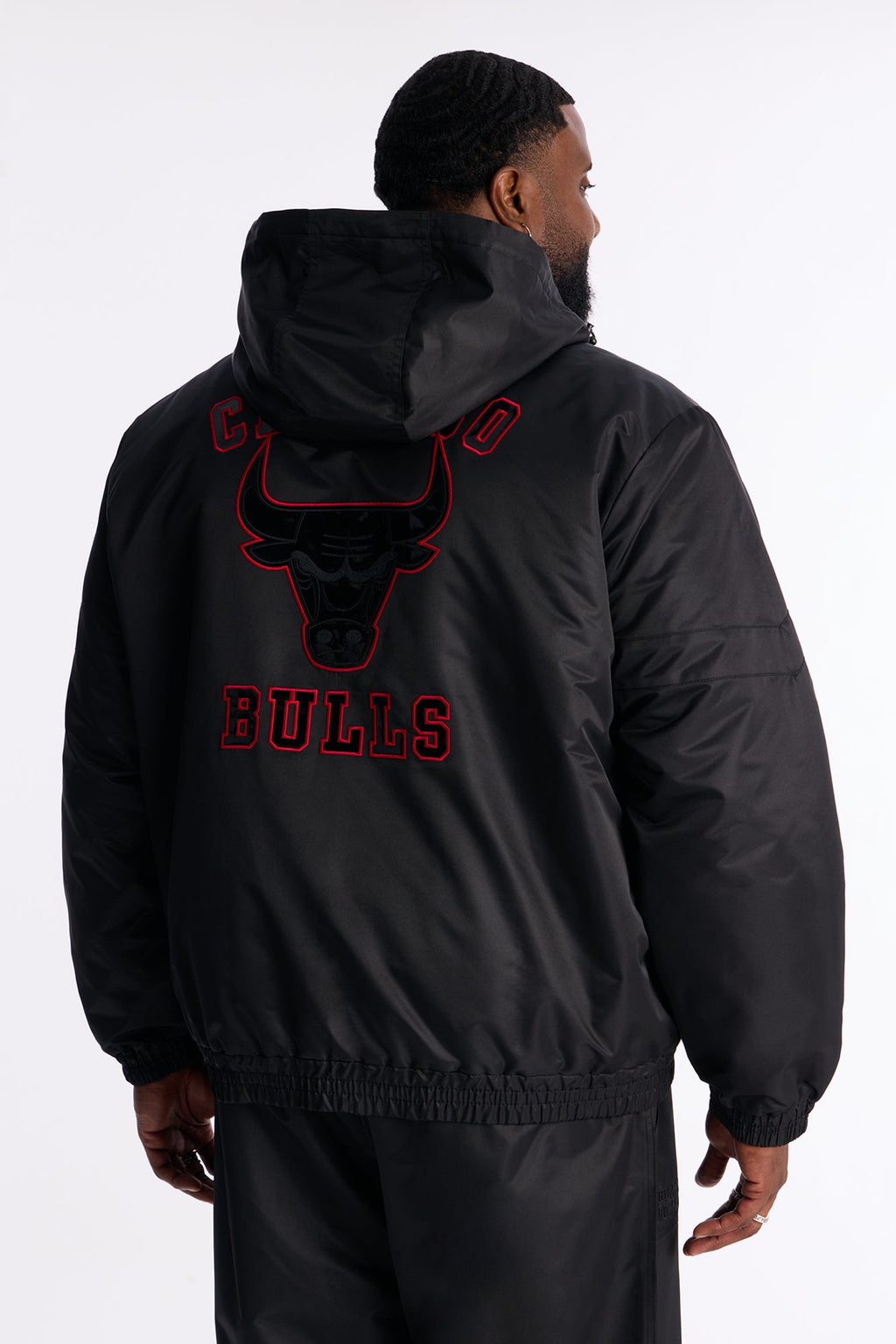 Bulls Black Out Jacket - Black