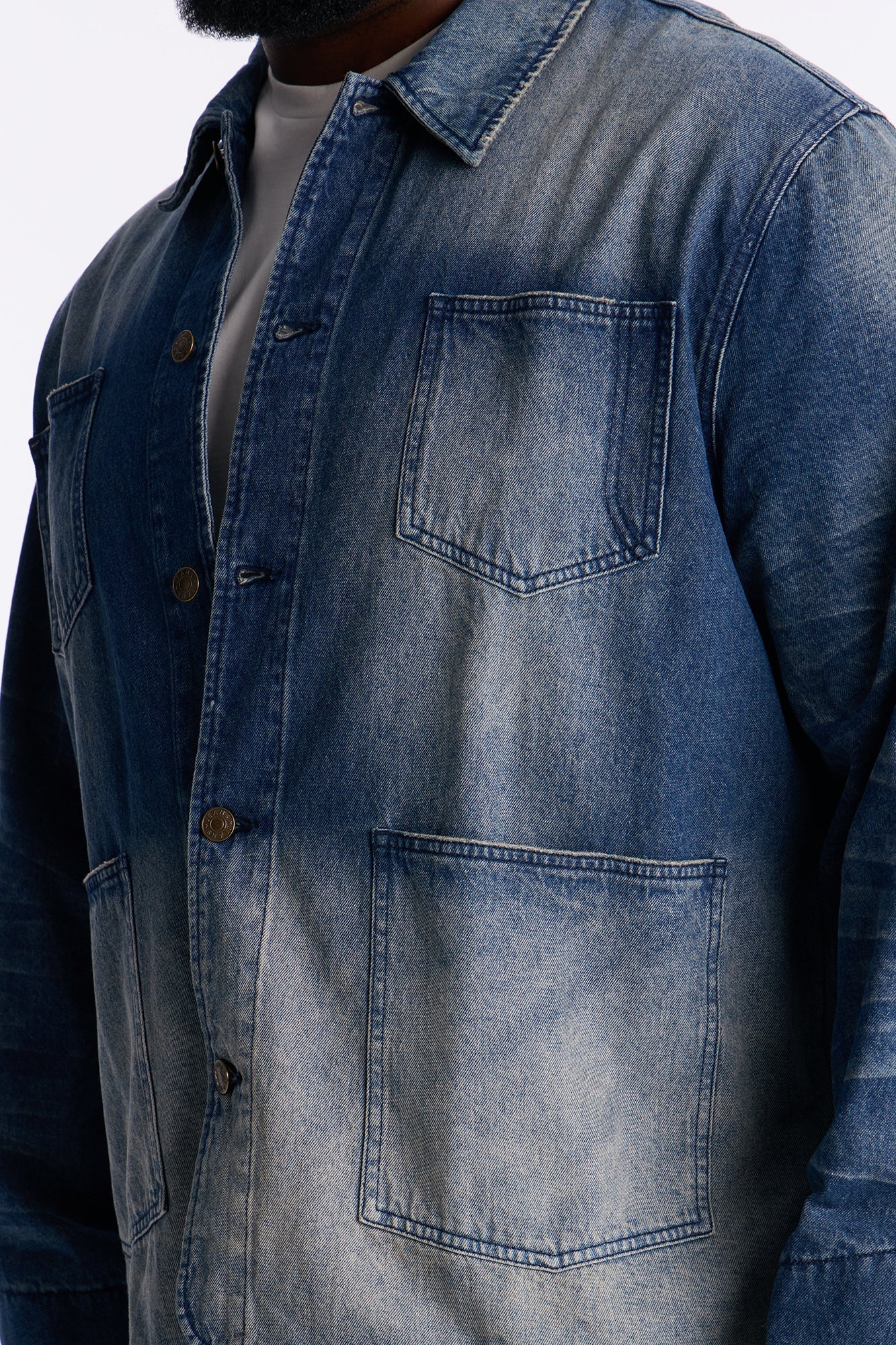 Utility Street Ops Denim Jacket - Dark Wash