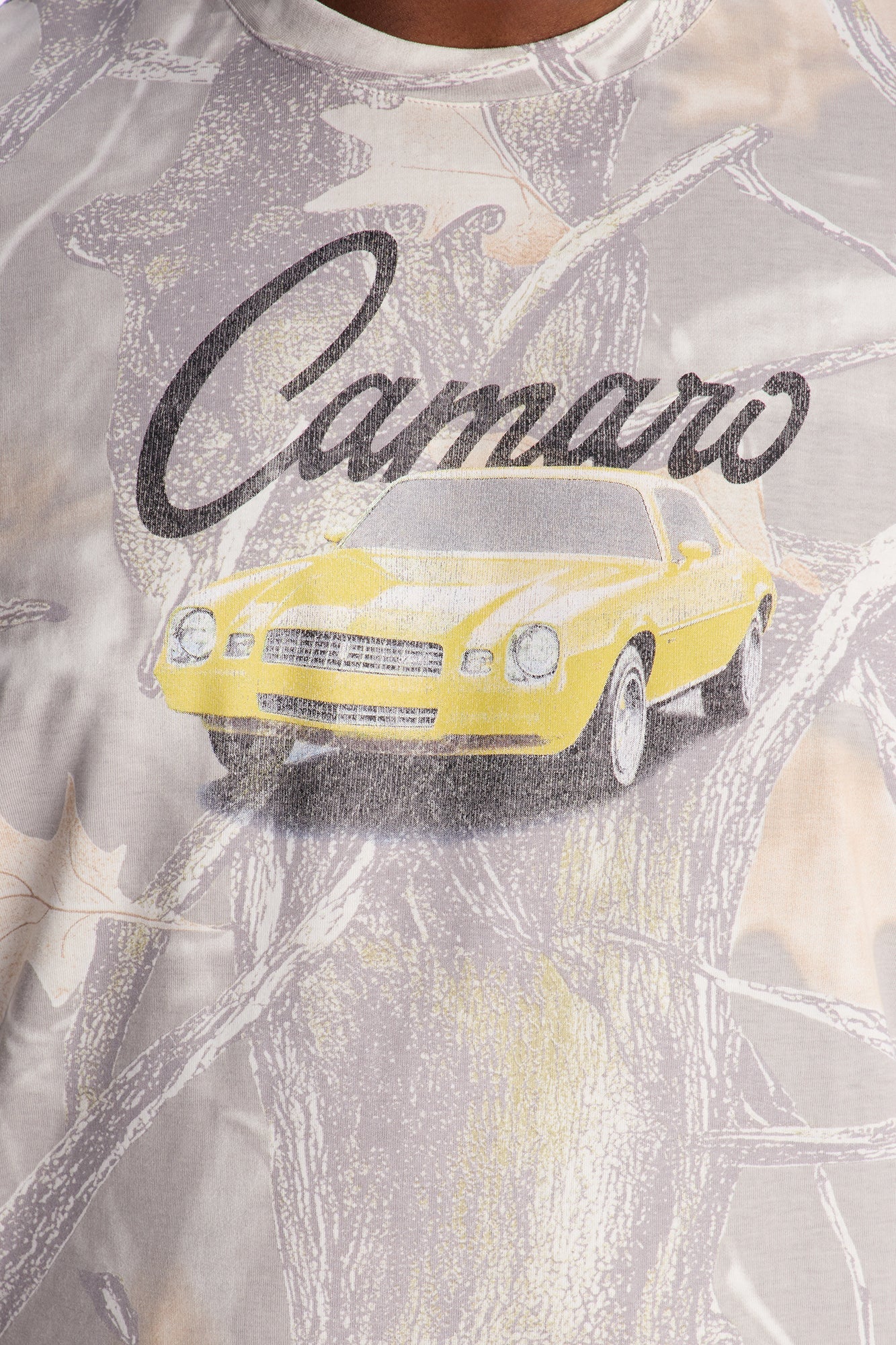 Chevy Camaro Woodland Camo Short Sleeve Tee - Camouflage