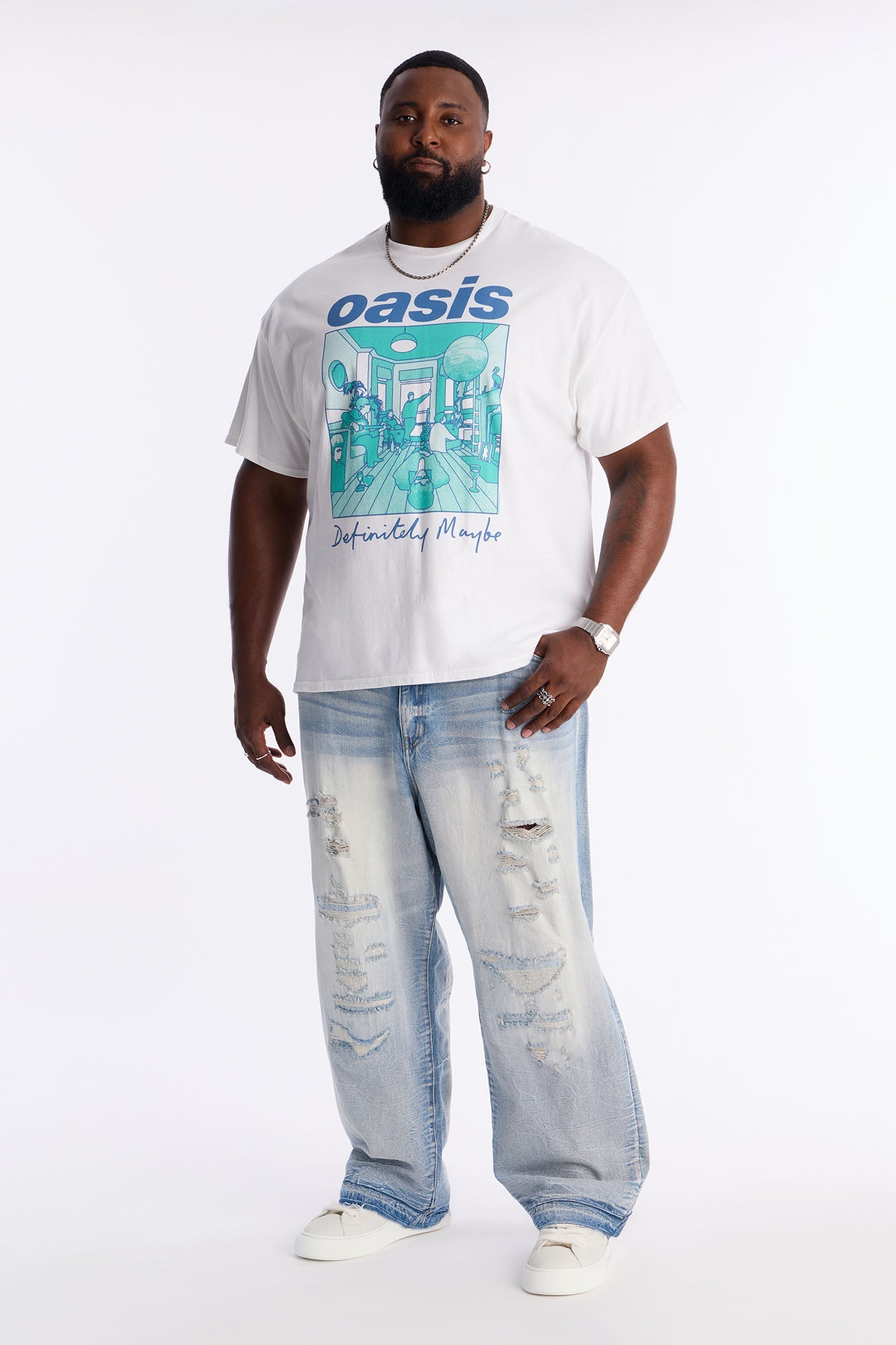 Oasis Definitely Maybe Short Sleeve Tee - White