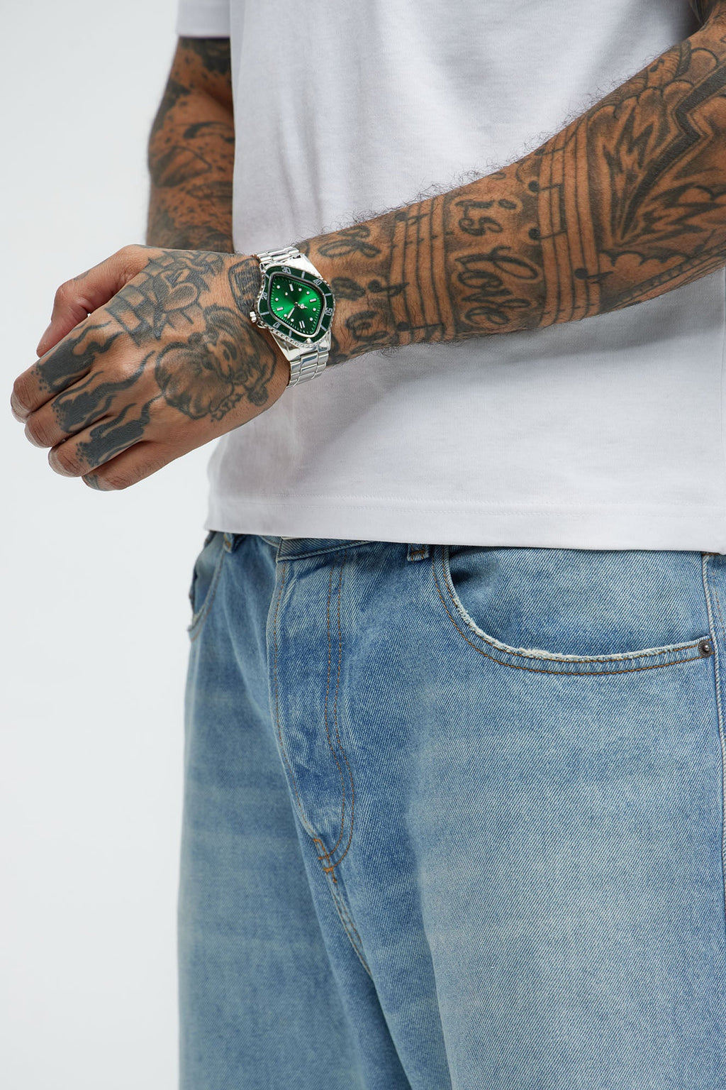 Legacy Watch - Silver/Green