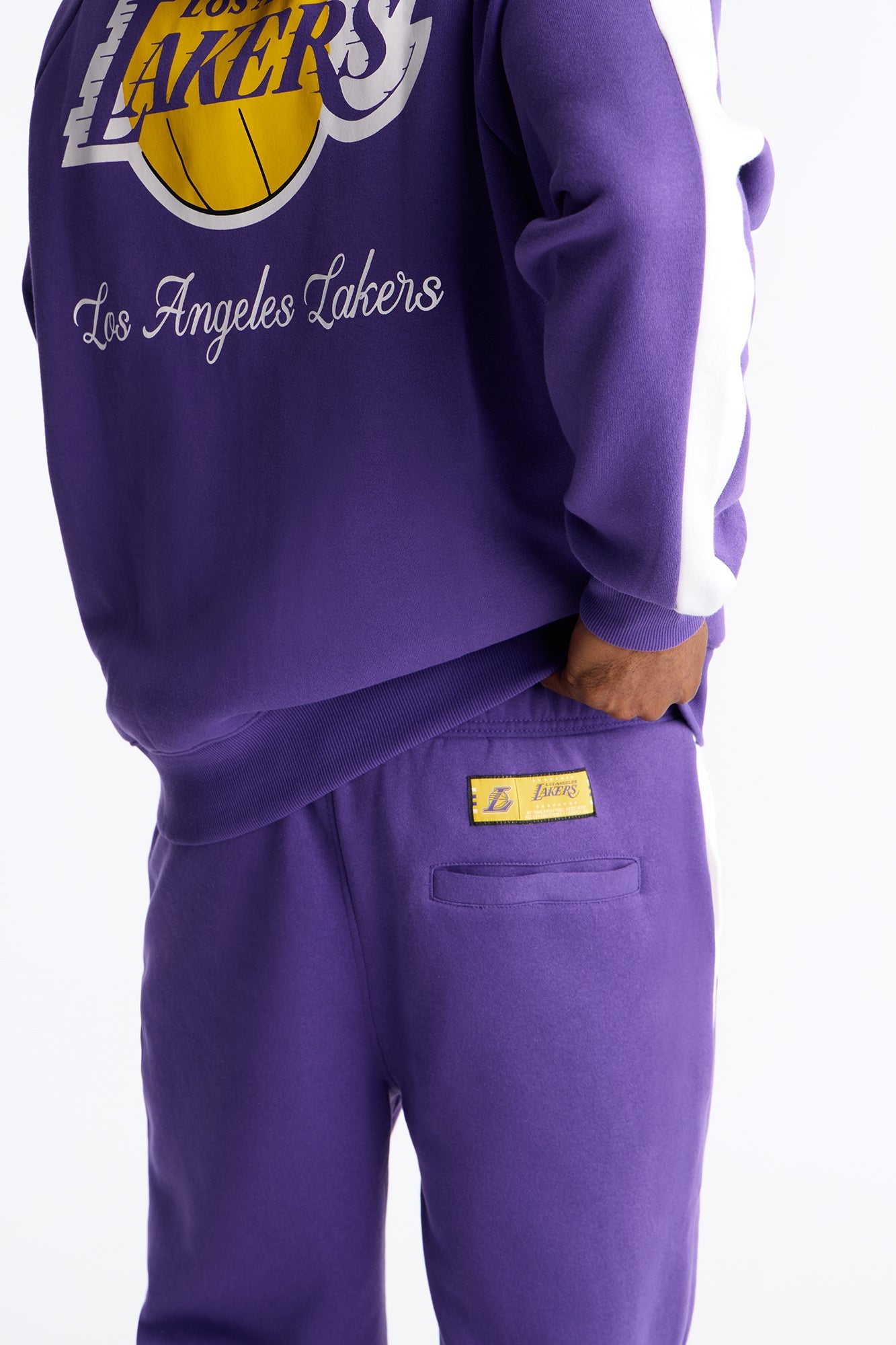Lakers Wavey Wide Sweatpants - Purple