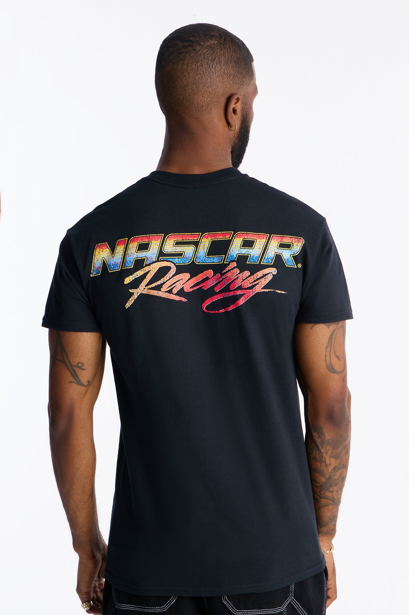 Nascar Vintage Racing Short Sleeve Tee - Black