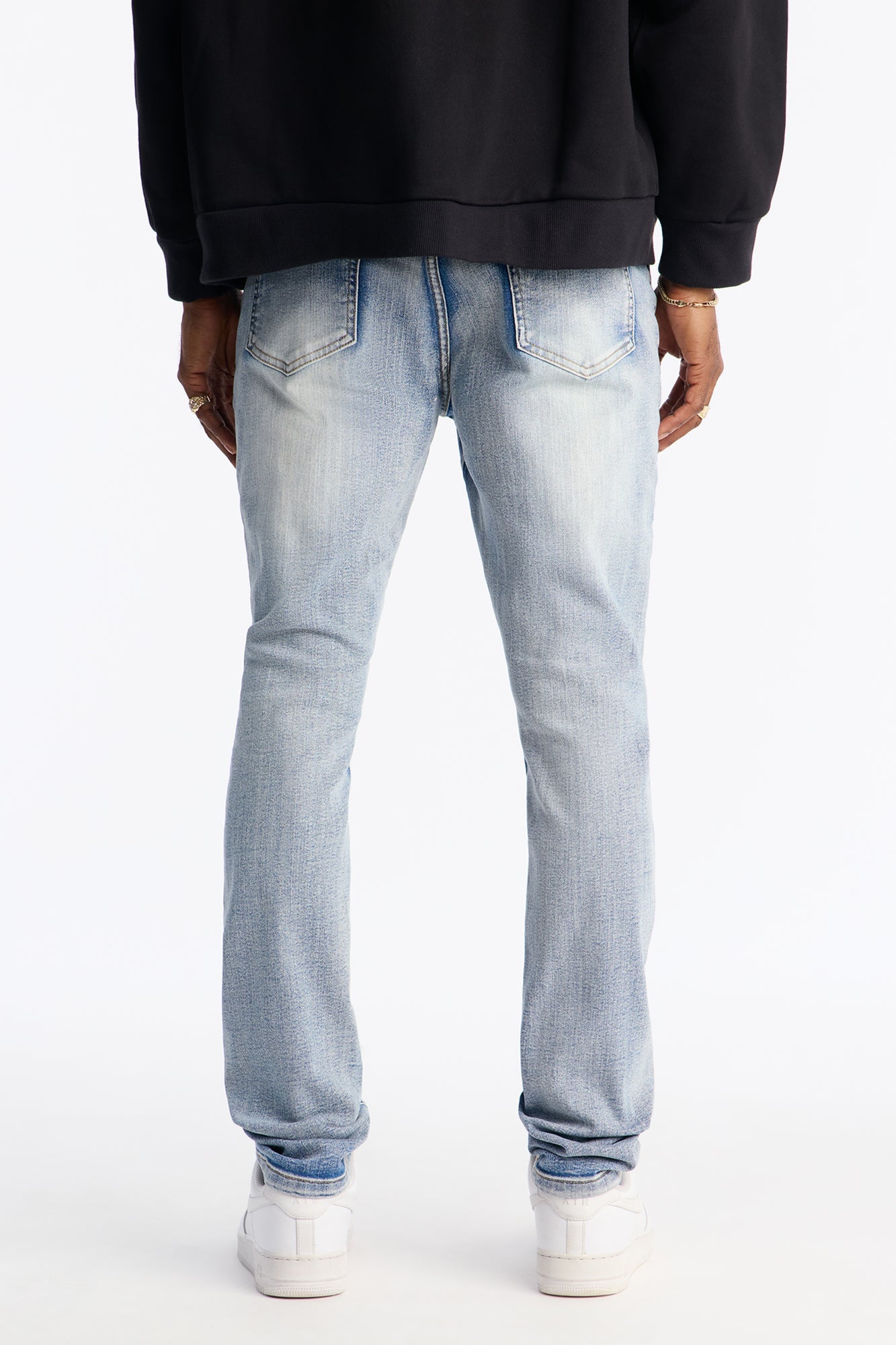 Stacked Skinny Urban Mend Jeans - Light Wash
