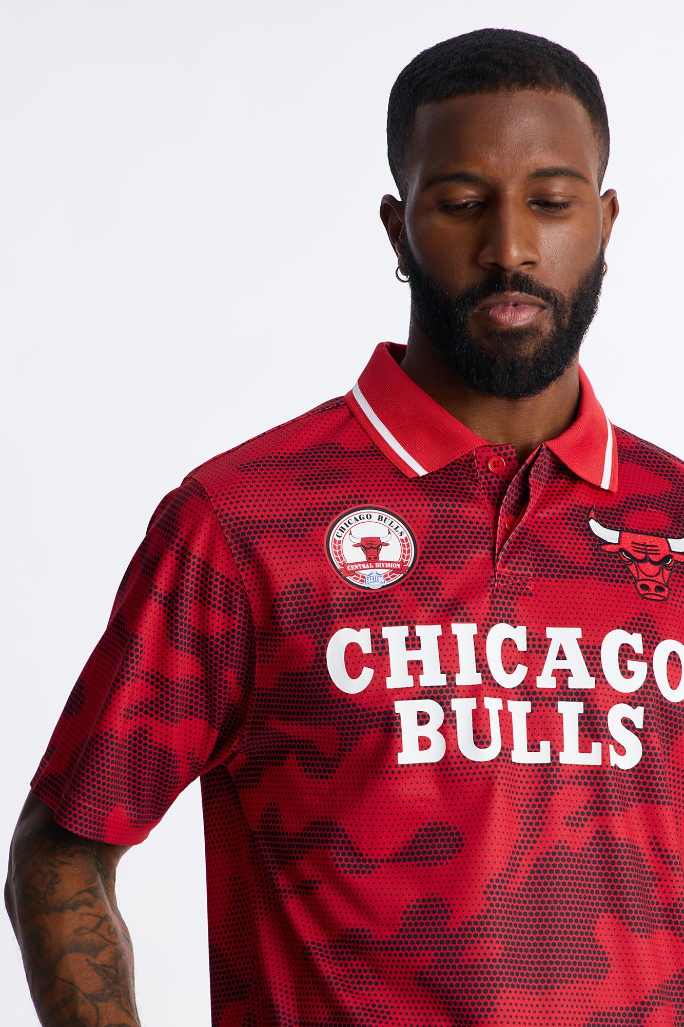 Bulls Digi Camo Soccer Top - Red