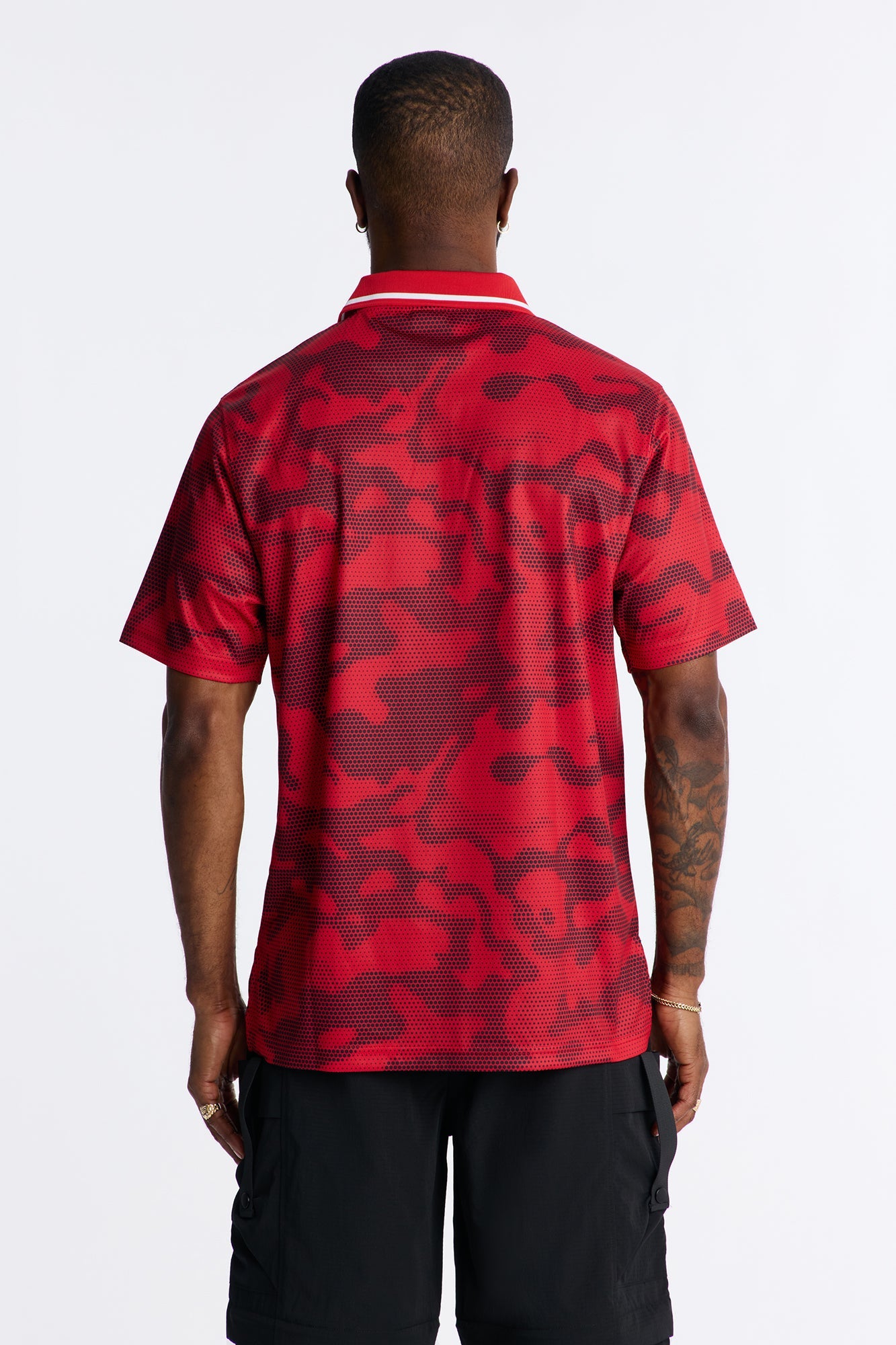 Bulls Digi Camo Soccer Top - Red