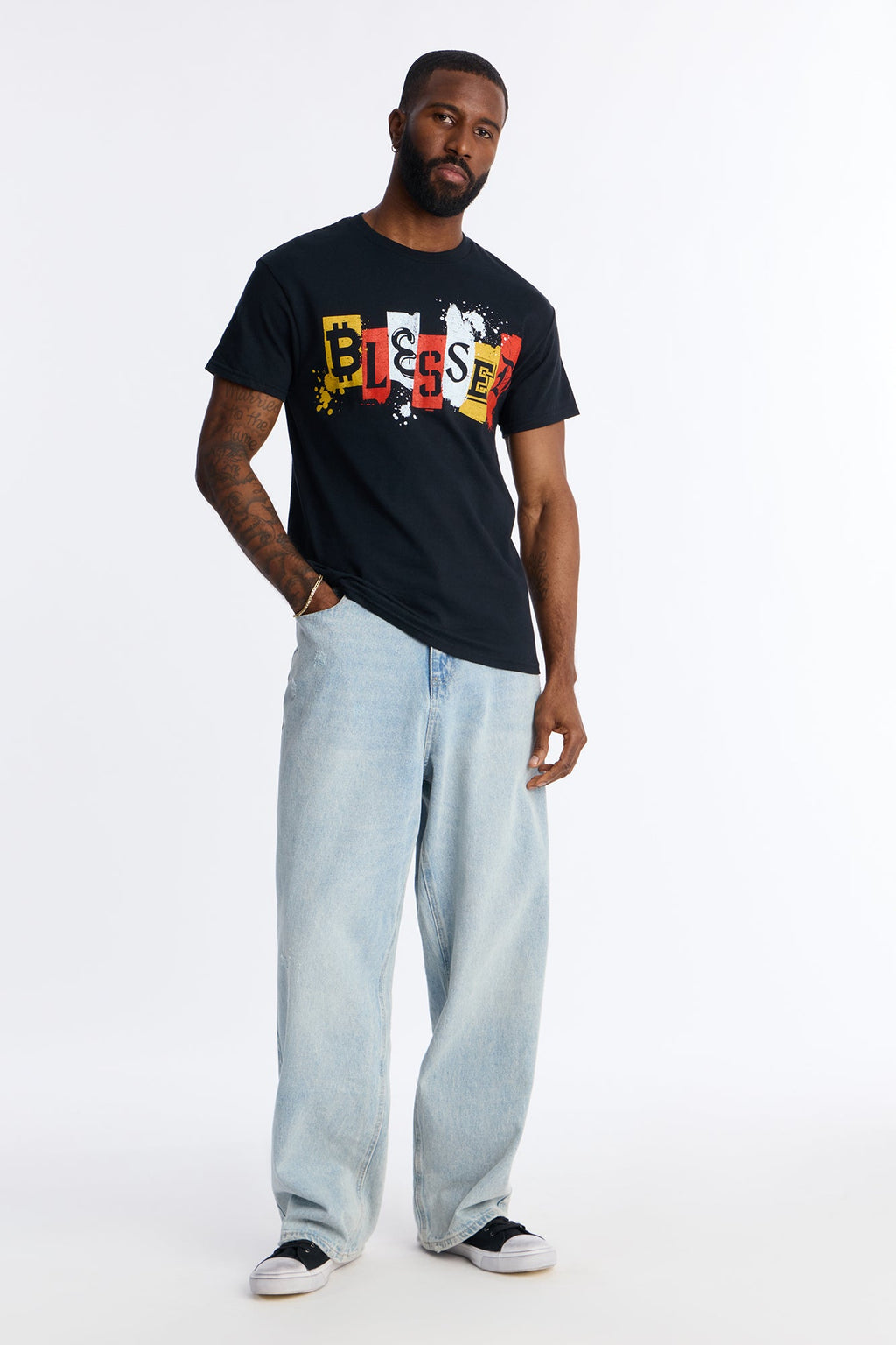 Blessed Coin Short Sleeve Tee - Black