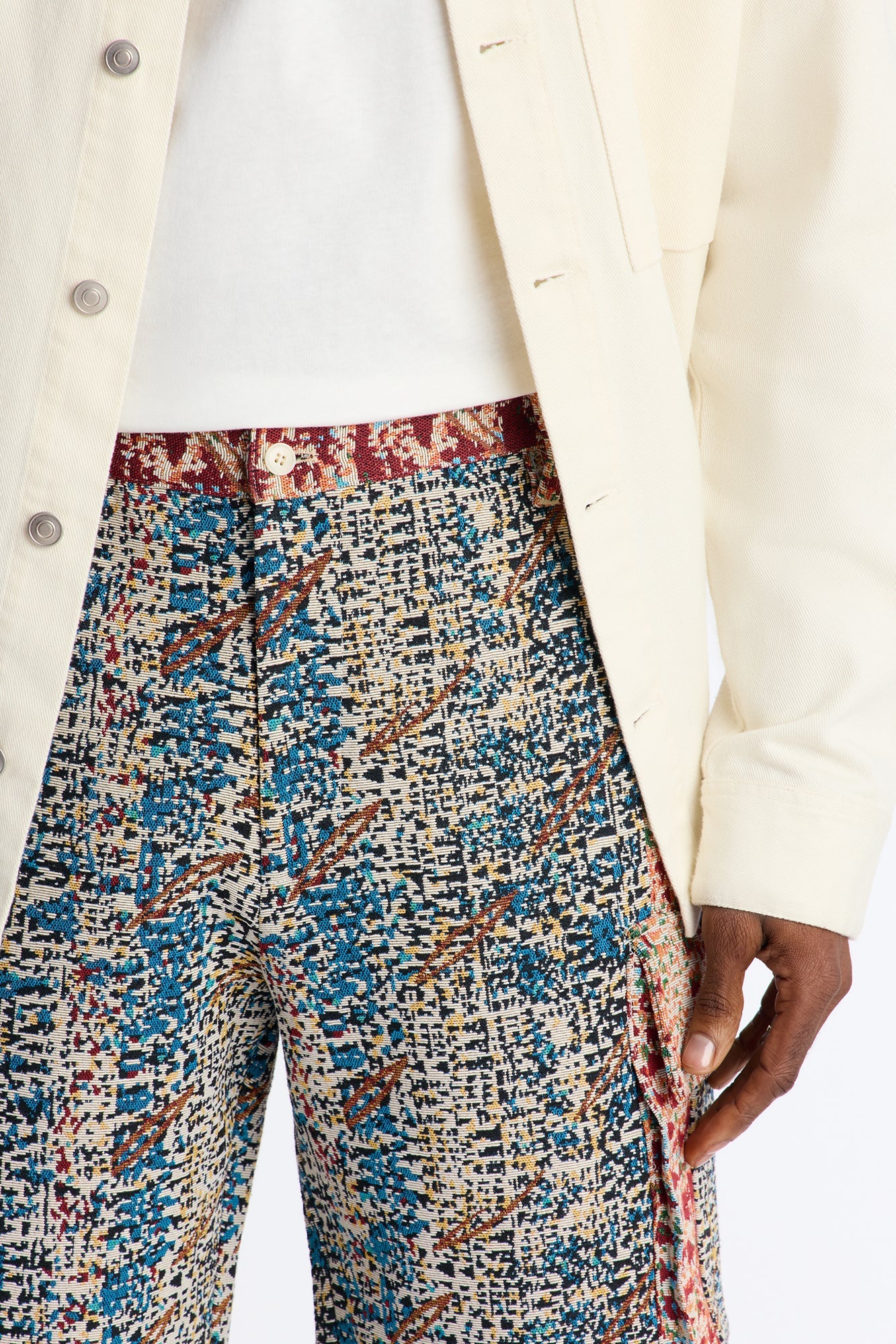 Baggy Nomadic Tapestry Cargo Short - Multi Color