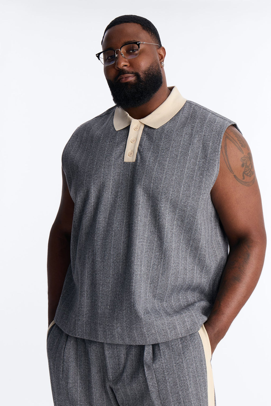 Doheny Sleeveless Polo - Grey