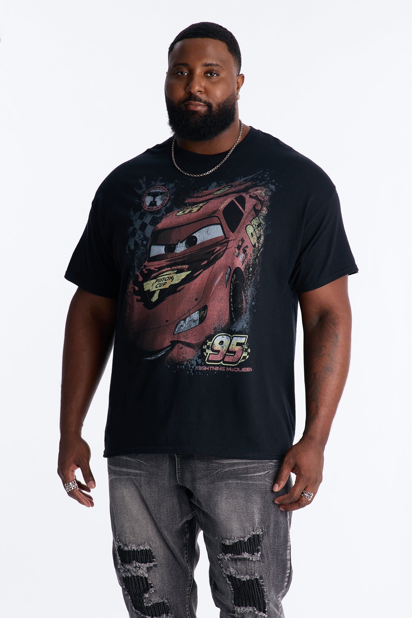 Disney Cars LMQ KACHOW! Short Sleeve Tee - Black