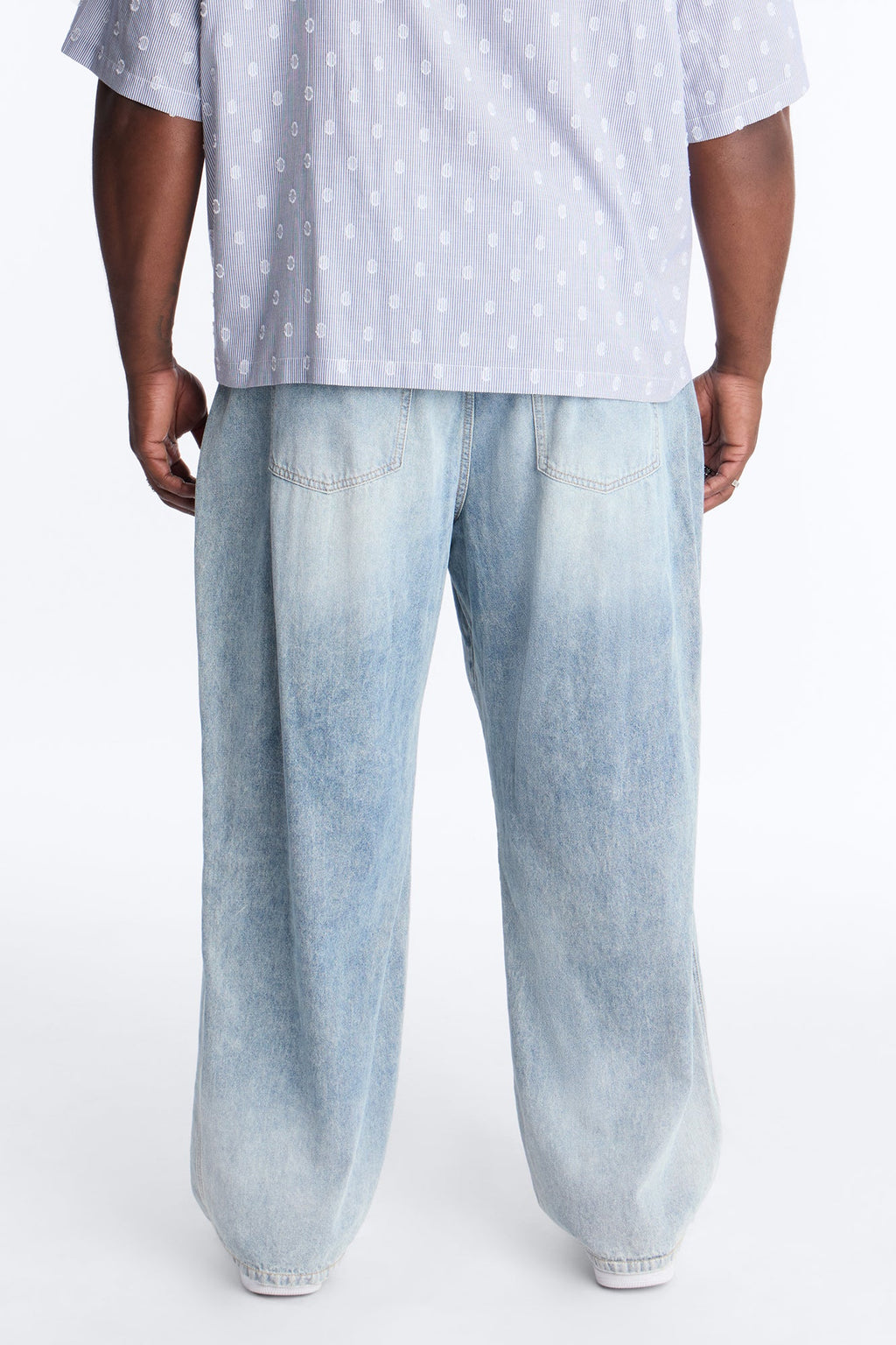 Baggy Decon Structured Jean - Light Blue Wash