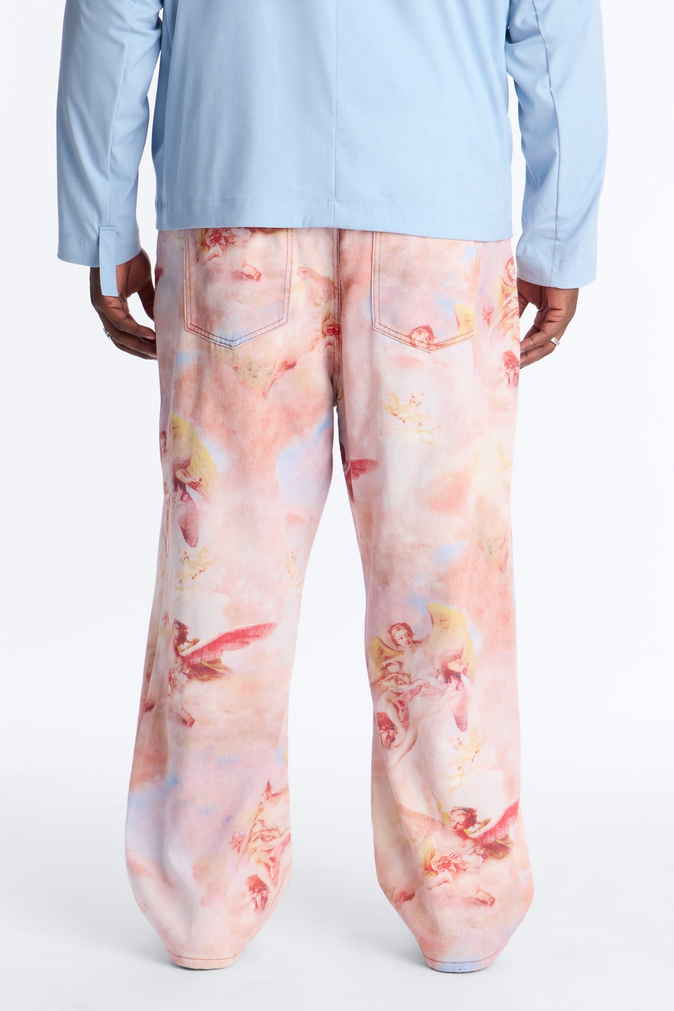 Baggy Angels Within The Clouds Jean - Pink