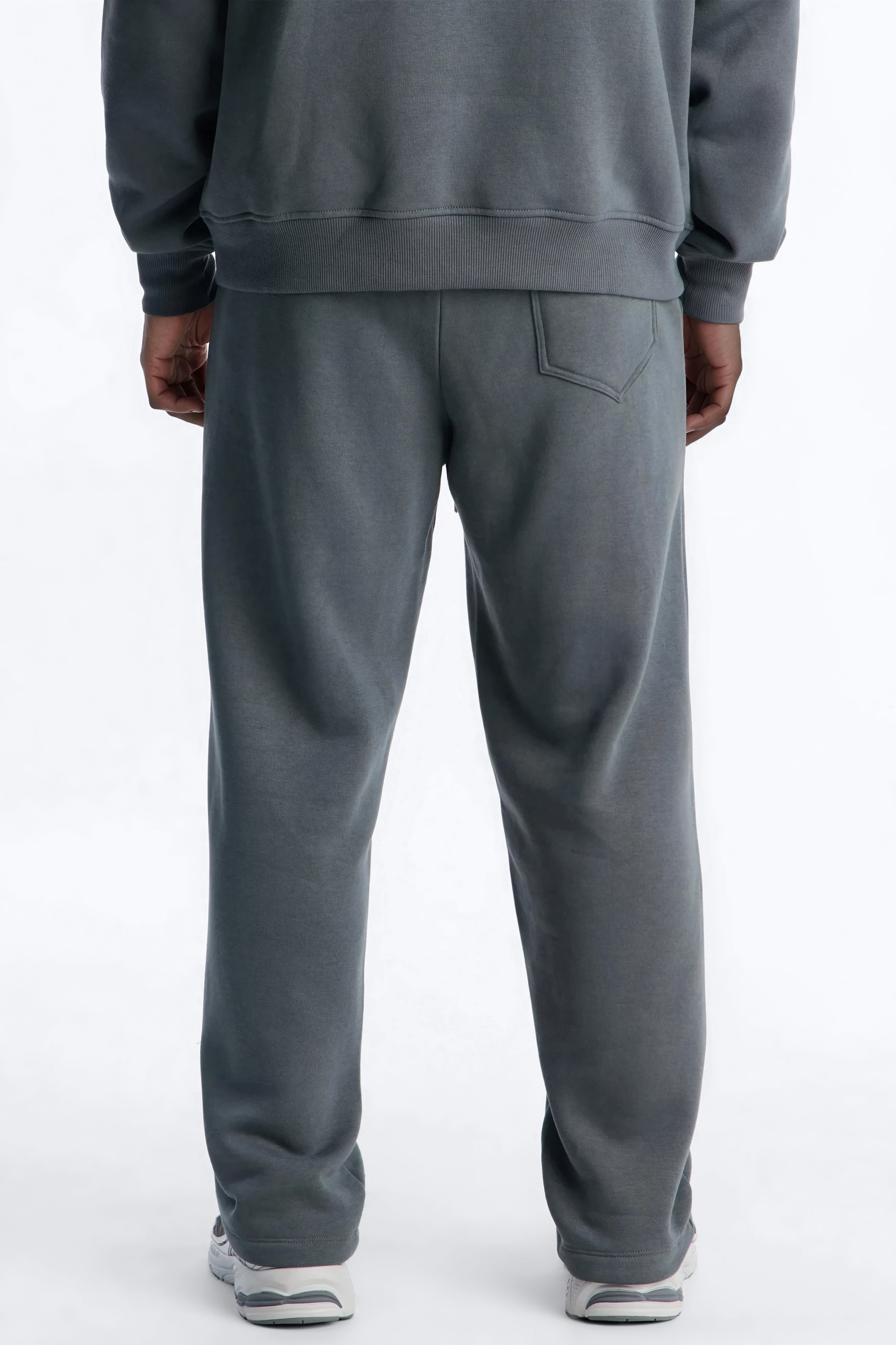 Blessed Rhinestone Pearl Sweatpants - Charcoal