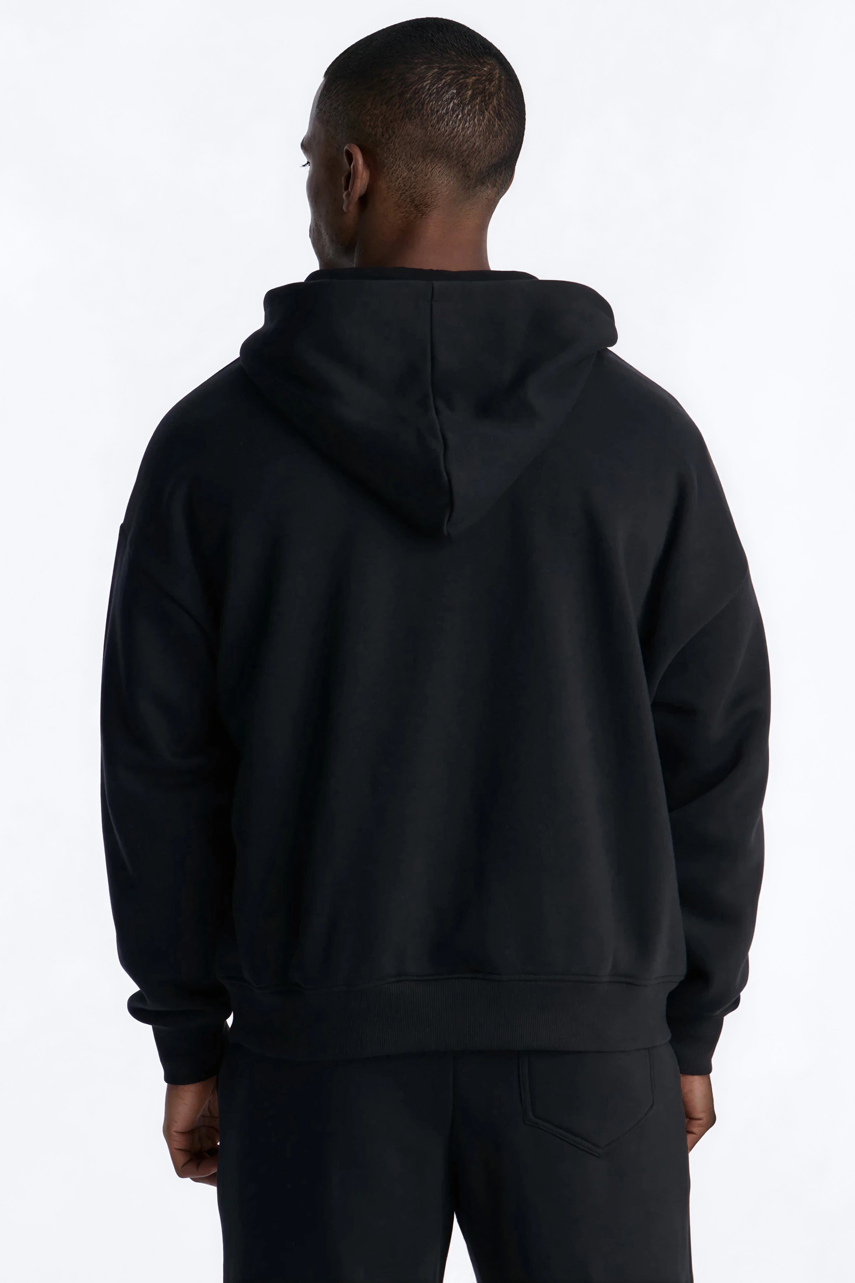 Dime Rhinestone Pearl Oversized Hoodie - Black