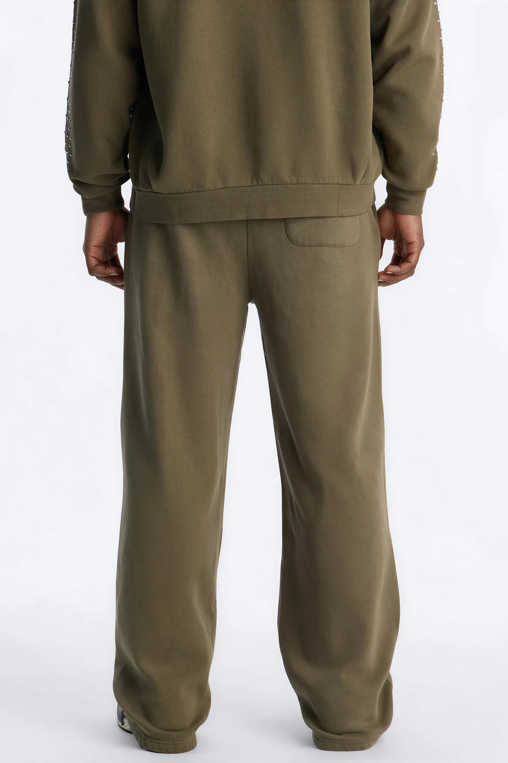 Tribal Rhinestone Sweatpants - Olive