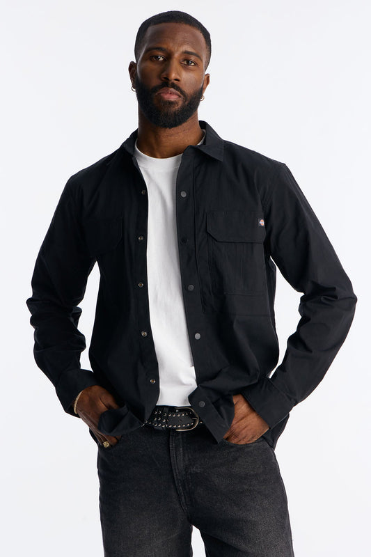 Dickies Utility Long Sleeve Work Shirt - Black