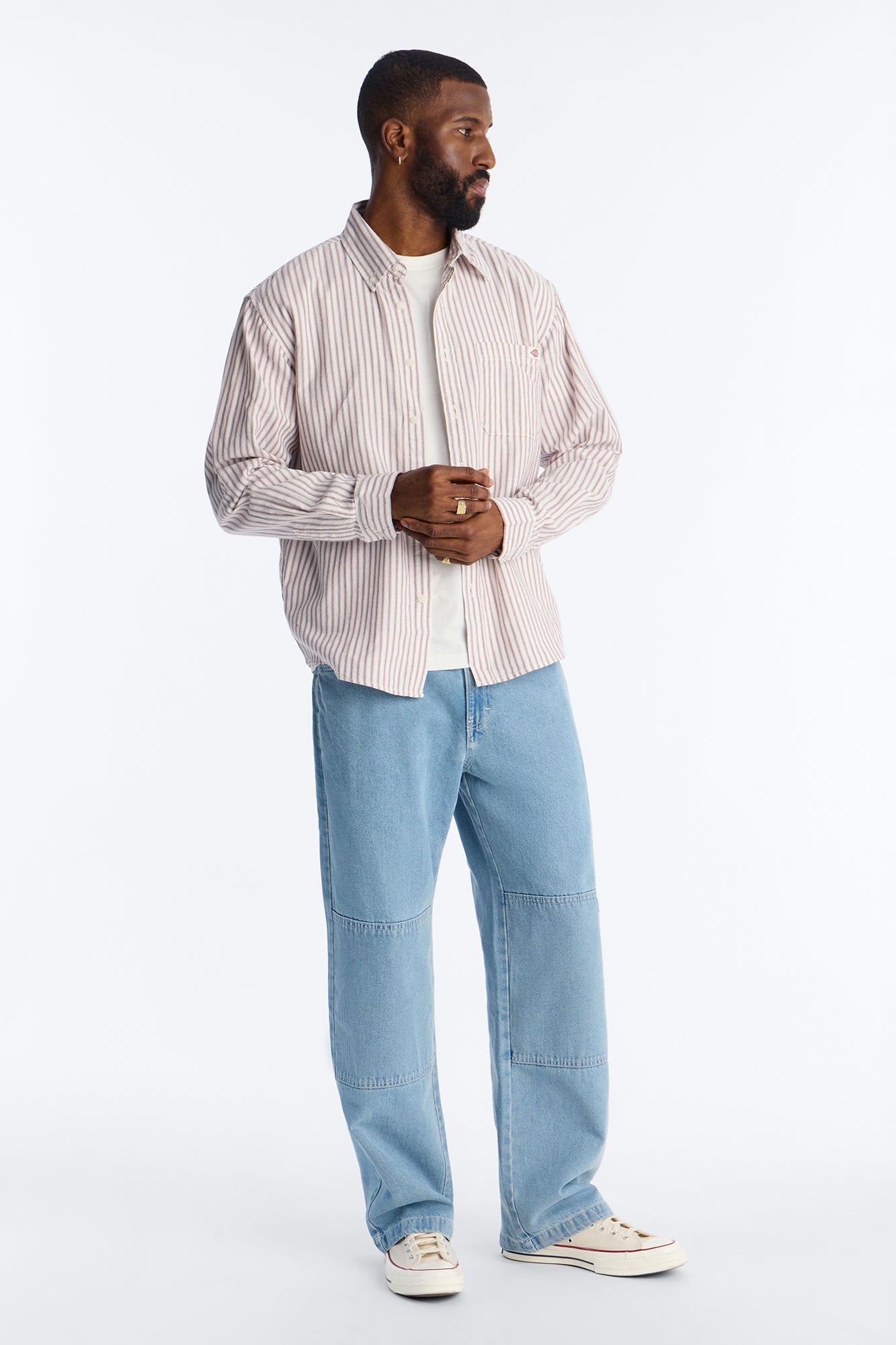 Dickies Loose Fit Double Knee Jean - Light Blue Wash