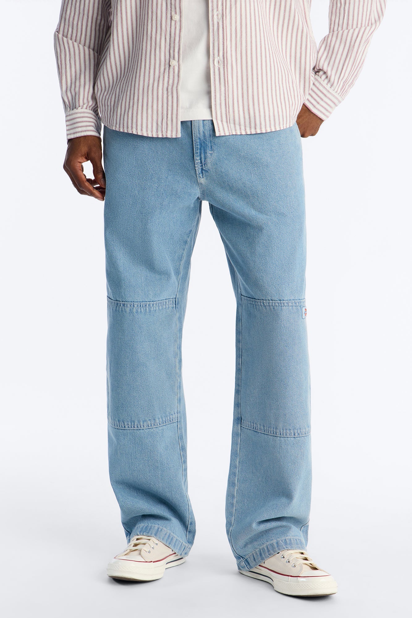 Dickies Loose Fit Double Knee Jean - Light Blue Wash