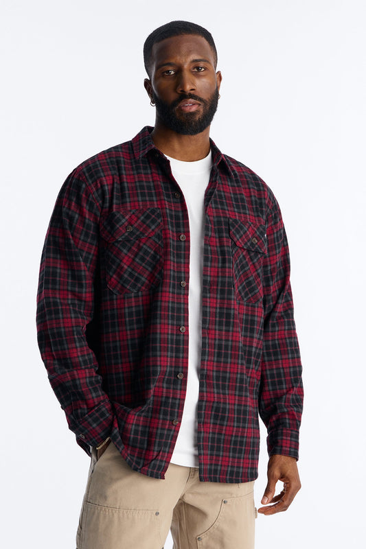 Dickies Flannel Work Shirt - Red