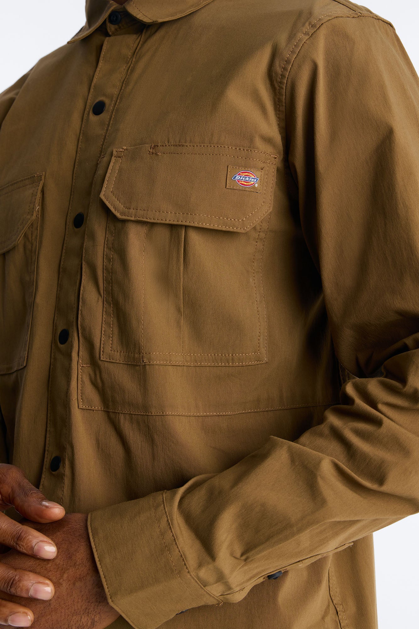 Dickies Utility Long Sleeve Work Shirt - Brown
