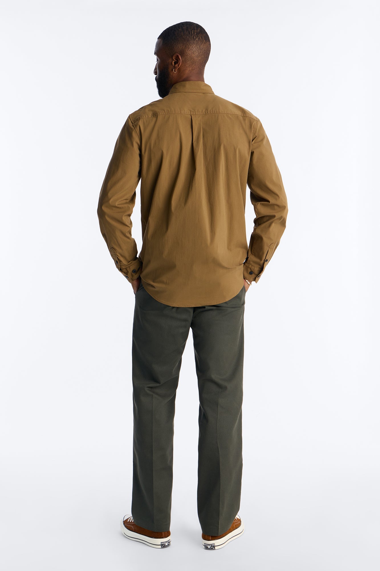 Dickies Utility Long Sleeve Work Shirt - Brown