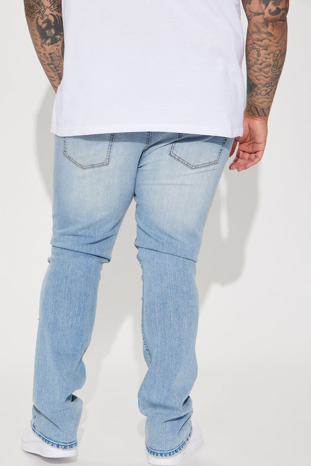 Innovative Stacked Skinny Flare Jeans - Medium Wash