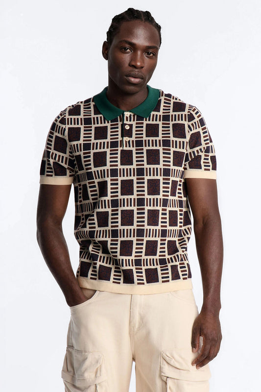 Westbury Knit Polo - Brown