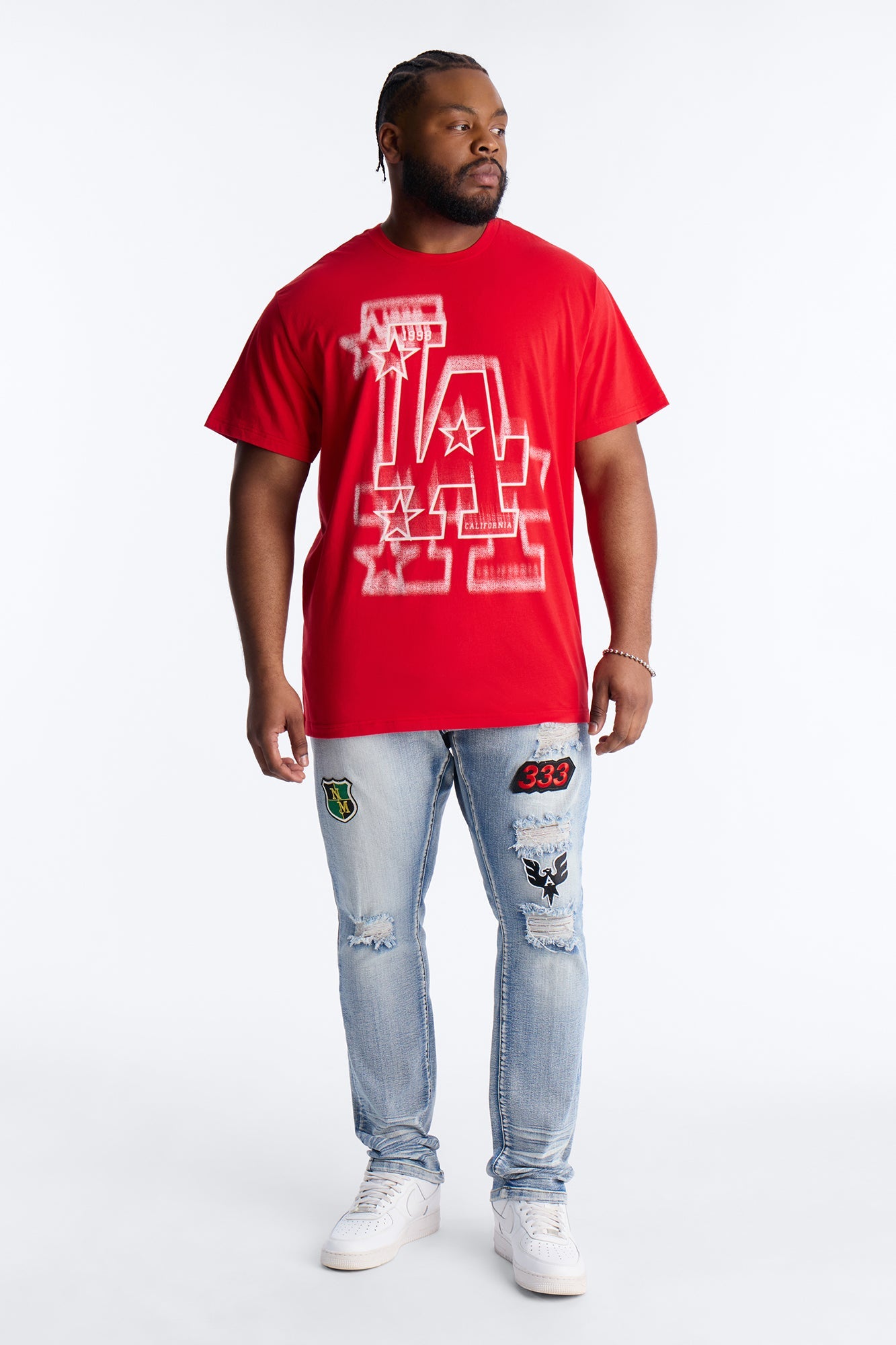 Stacked Skinny Urban Mend Jeans - Light Wash