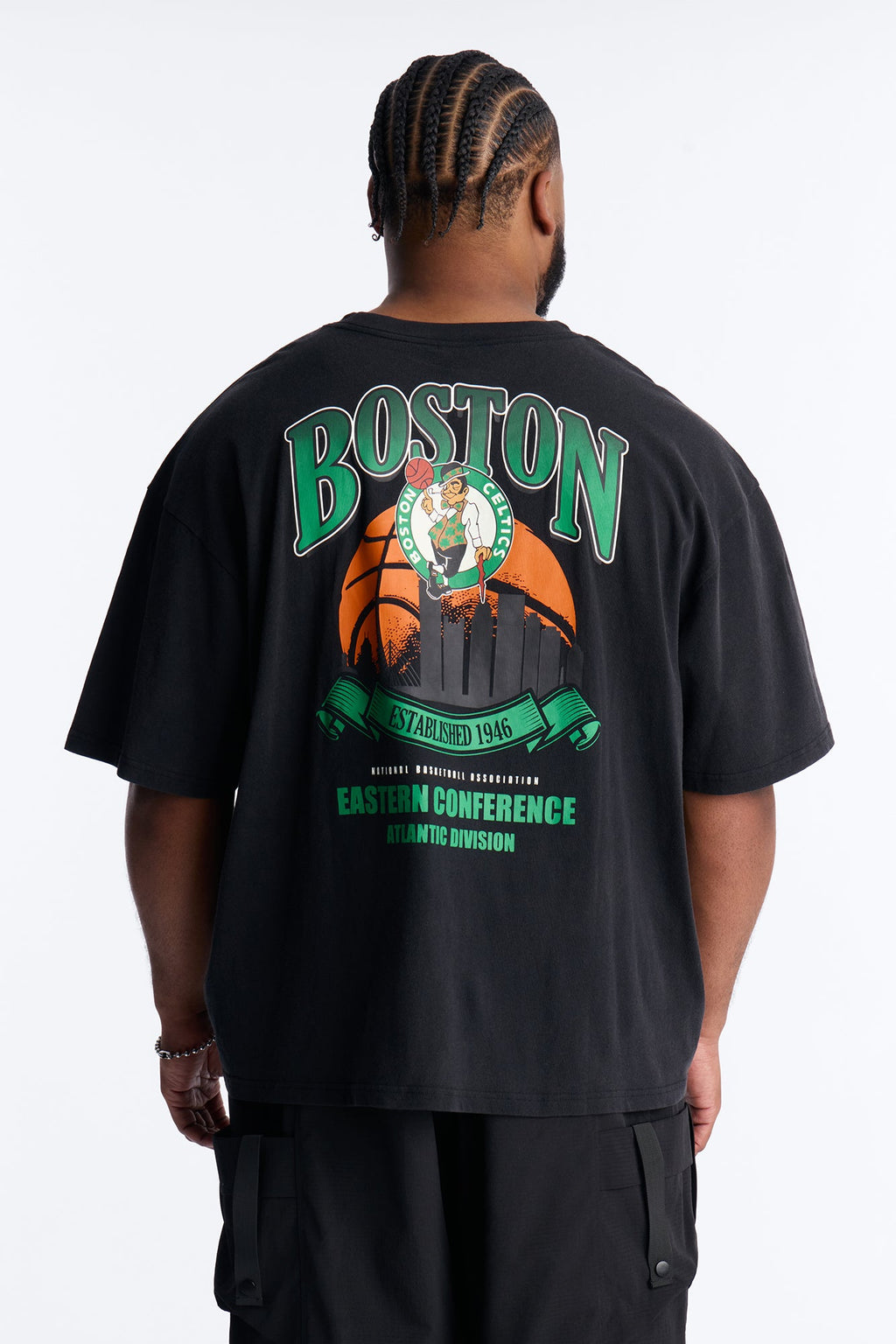 Celtics For The City Short Sleeve Tee - Black Wash