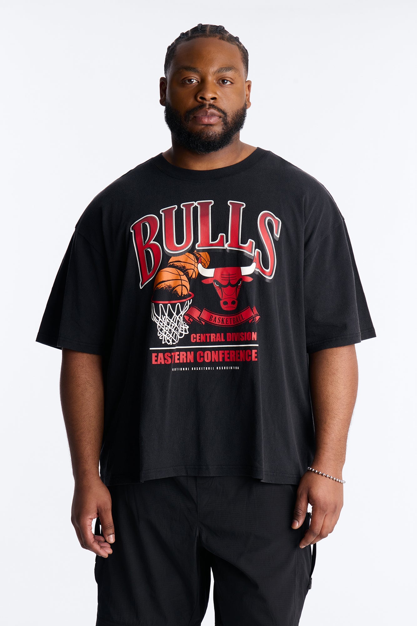 Bulls For The City Short Sleeve Tee - Black Wash