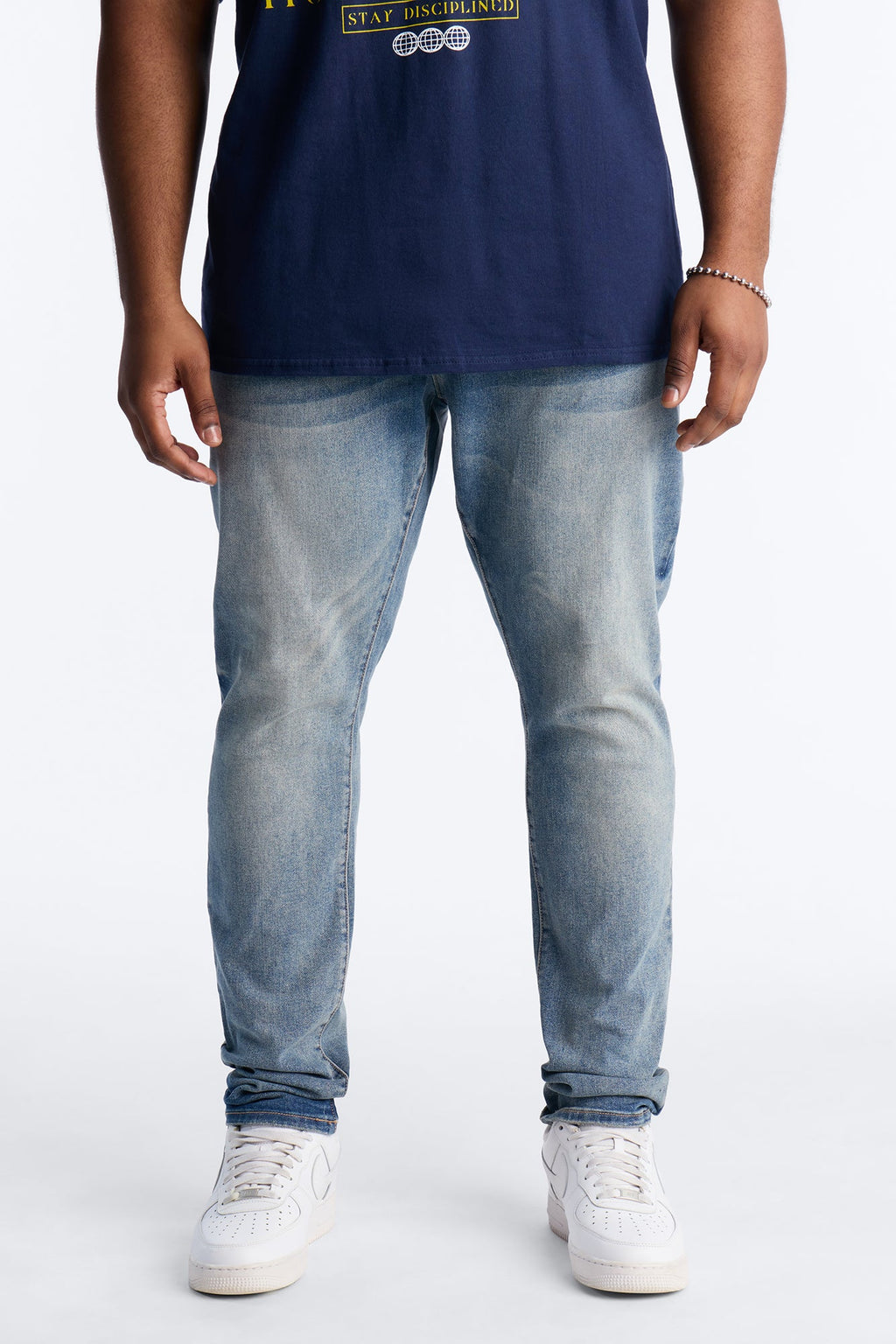 Stacked Skinny Elite Jean - Medium Blue Wash