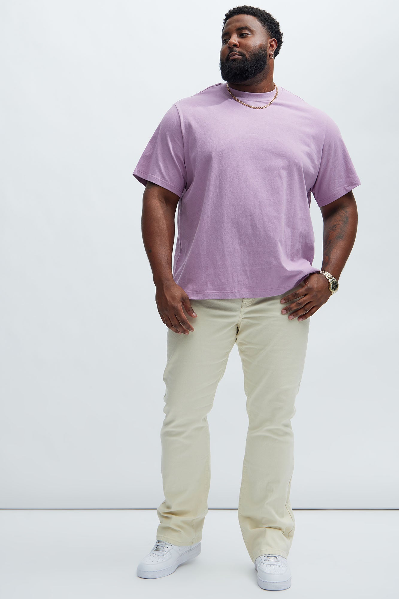 Oversized Heavyweight Tee 240GSM - Purple