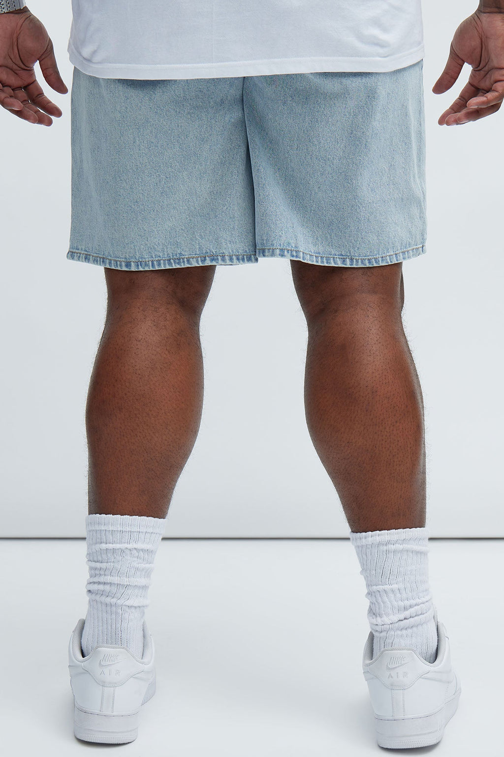 Colin Relaxed Denim Shorts - Light Blue Wash