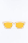 Sunny Days Ahead Square Sunglasses - White