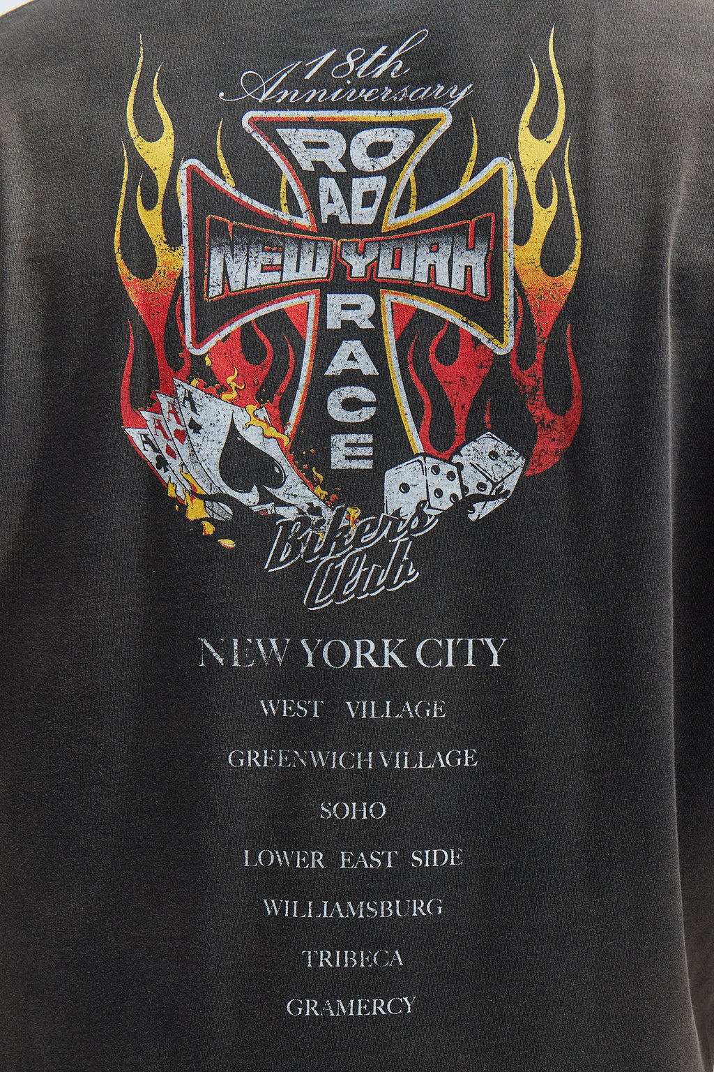 Road Race Oversized Short Sleeve Tee - Black