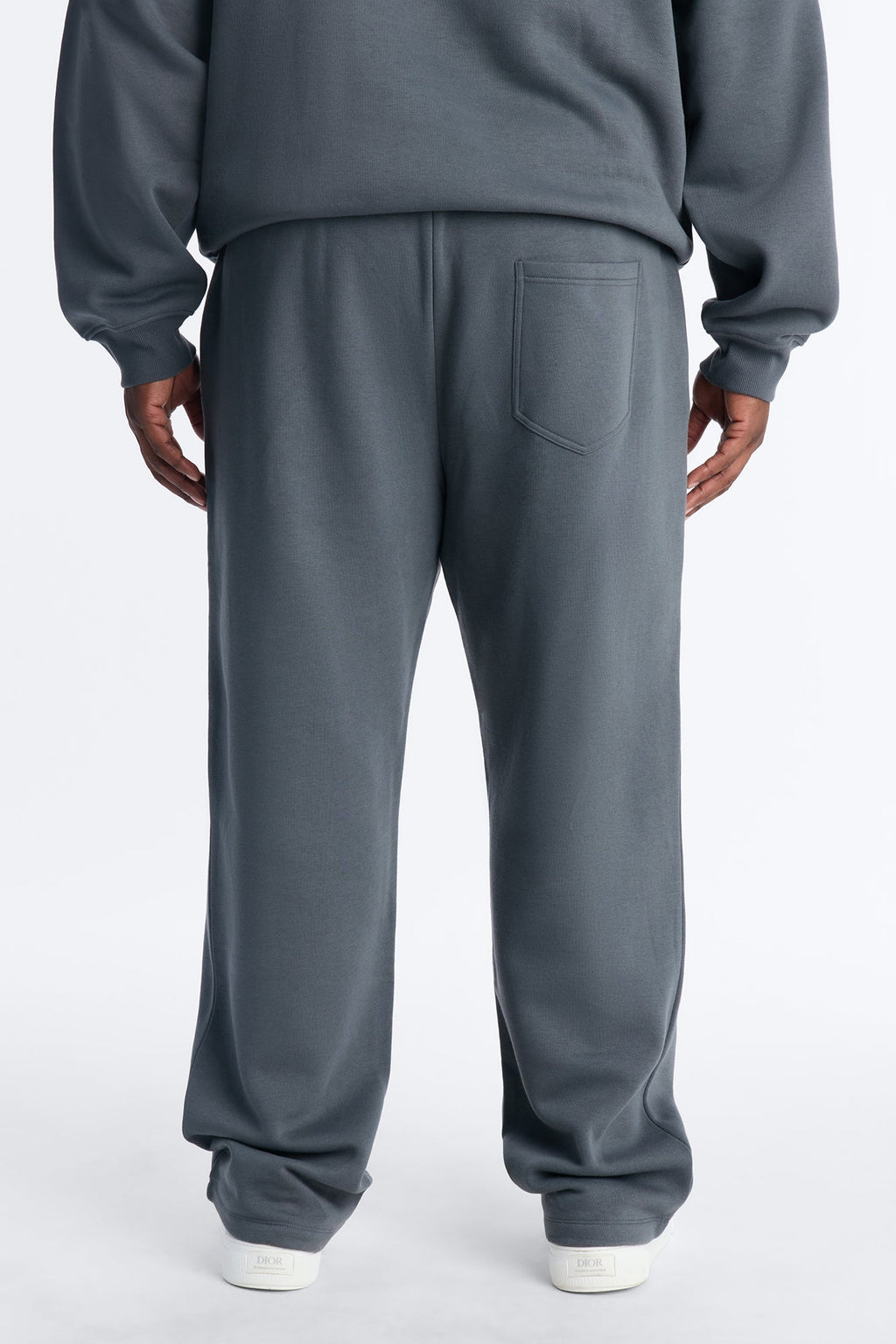 Blessed Rhinestone Pearl Sweatpants - Charcoal