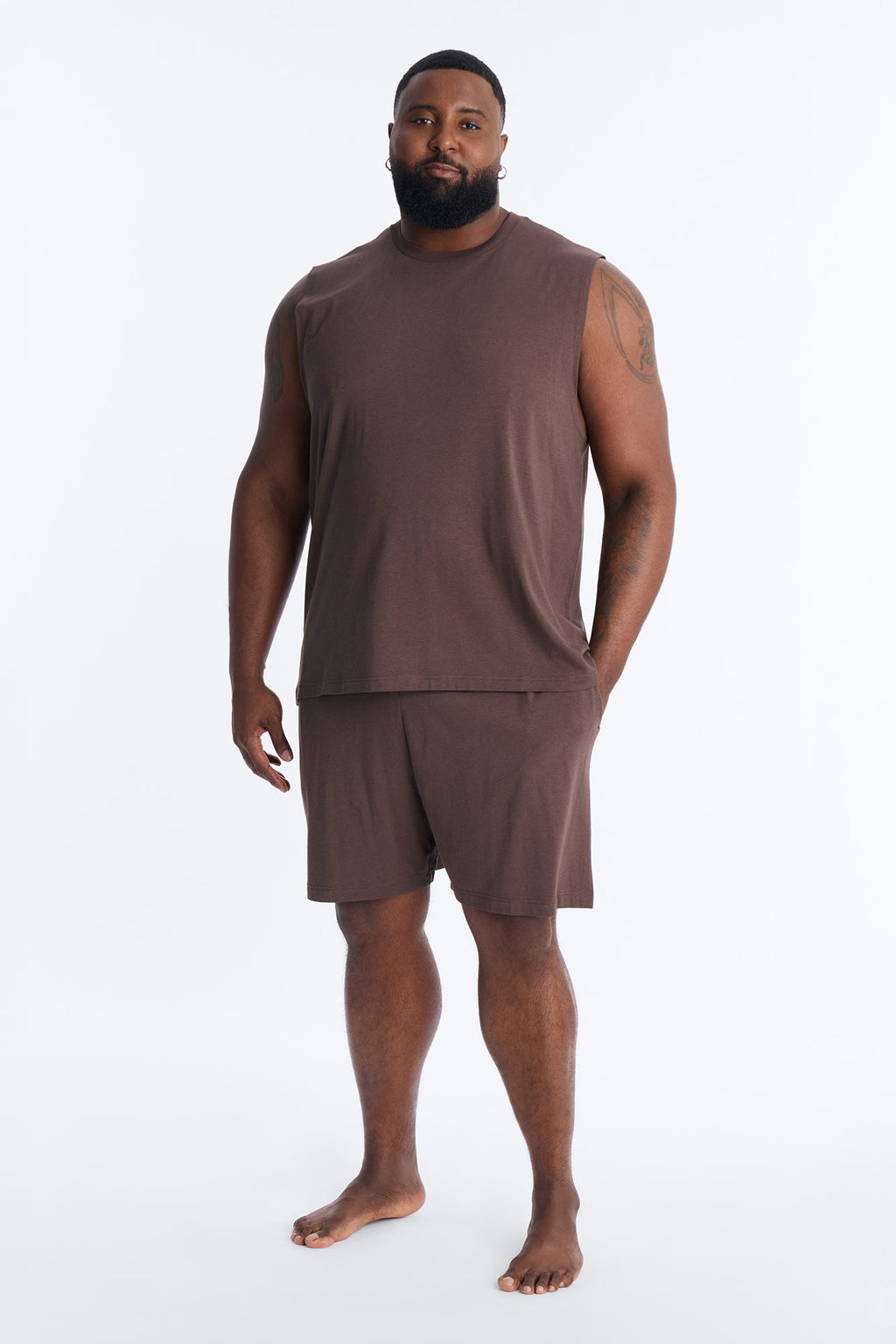 Essential Modal Lounge Shorts - Chocolate