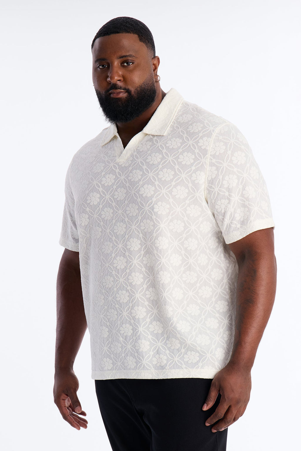 Festival Era Johnny Collar Shirt - Off White
